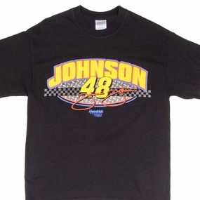 VINTAGE NASCAR JIMMIE JOHNSON TEE SHIRT 2002 SIZE LARGE