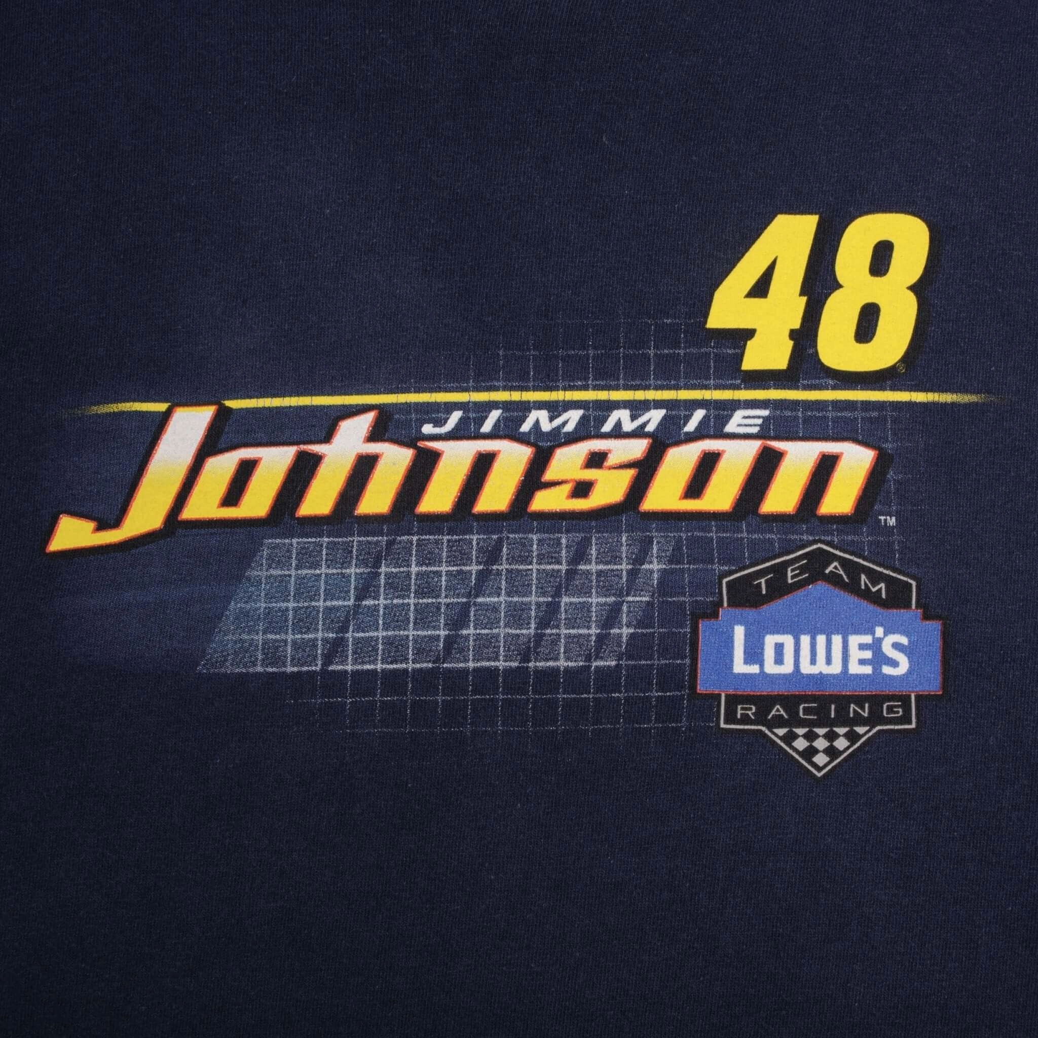 VINTAGE NASCAR JIMMIE JOHNSON TEE SHIRT 2002 SIZE LARGE