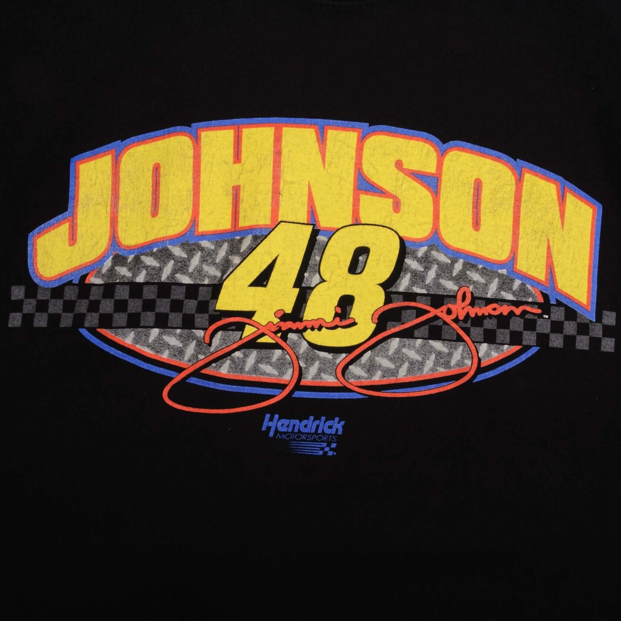 VINTAGE NASCAR JIMMIE JOHNSON TEE SHIRT 2002 SIZE LARGE