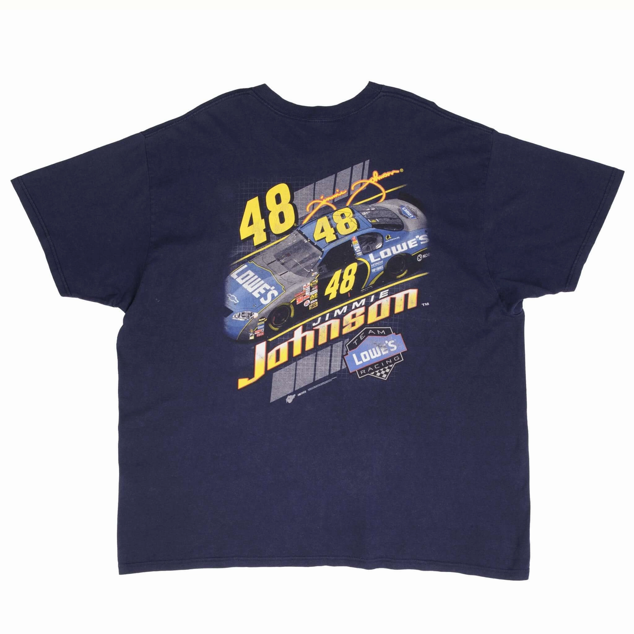 VINTAGE NASCAR JIMMIE JOHNSON TEE SHIRT 2002 SIZE LARGE