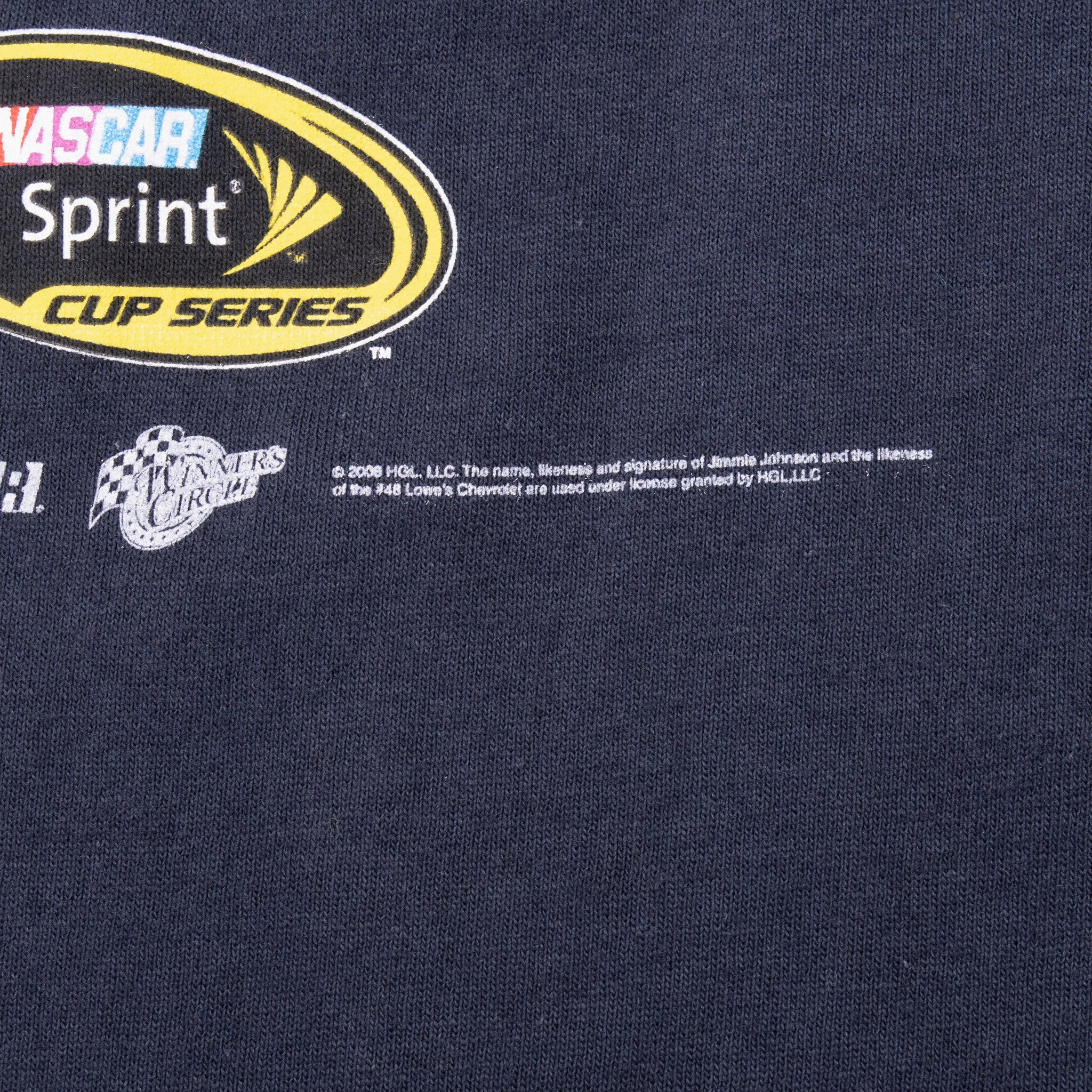 VINTAGE NASCAR JIMMIE JOHNSON TEE SHIRT 2008 XL