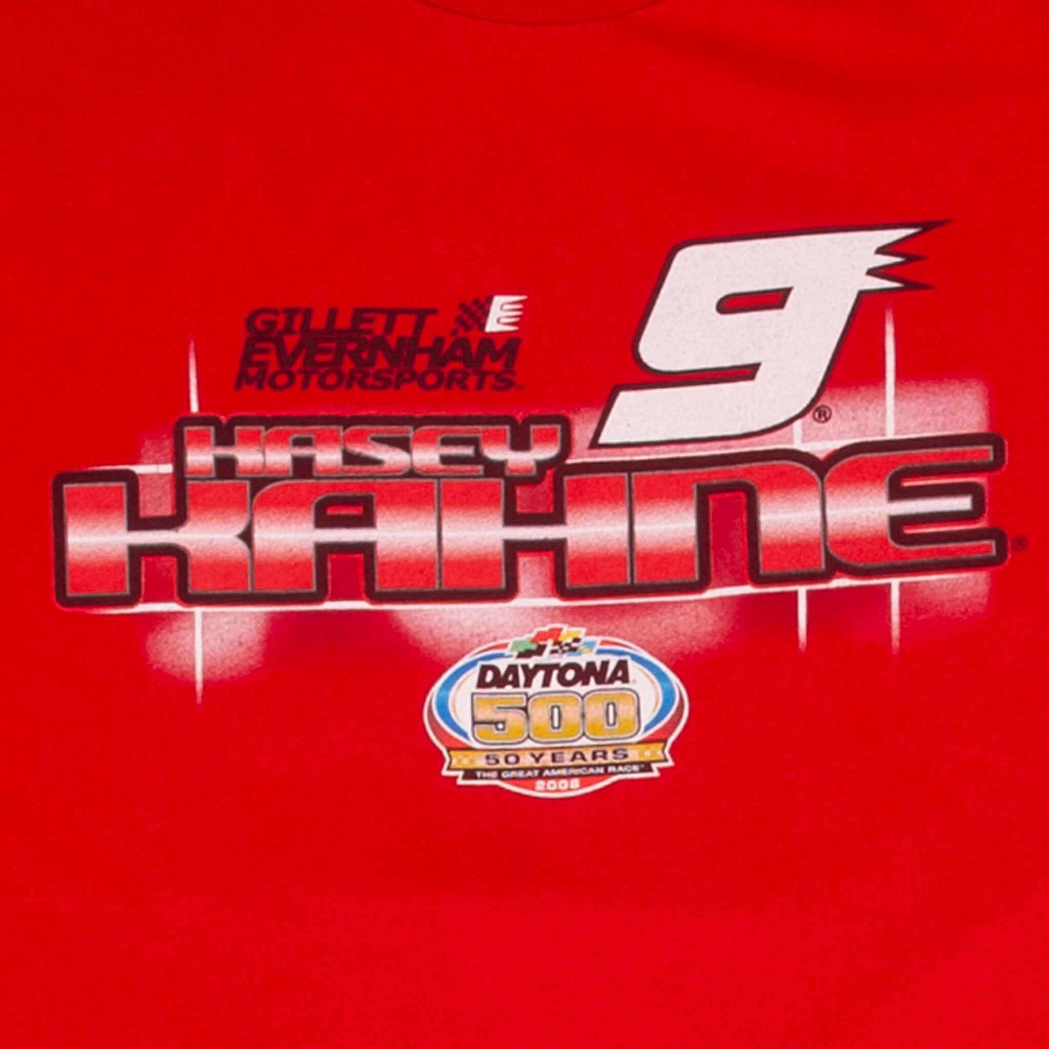 VINTAGE NASCAR KASEY KAHNE BUDWEISER 2008 TEE SHIRT SIZE LARGE