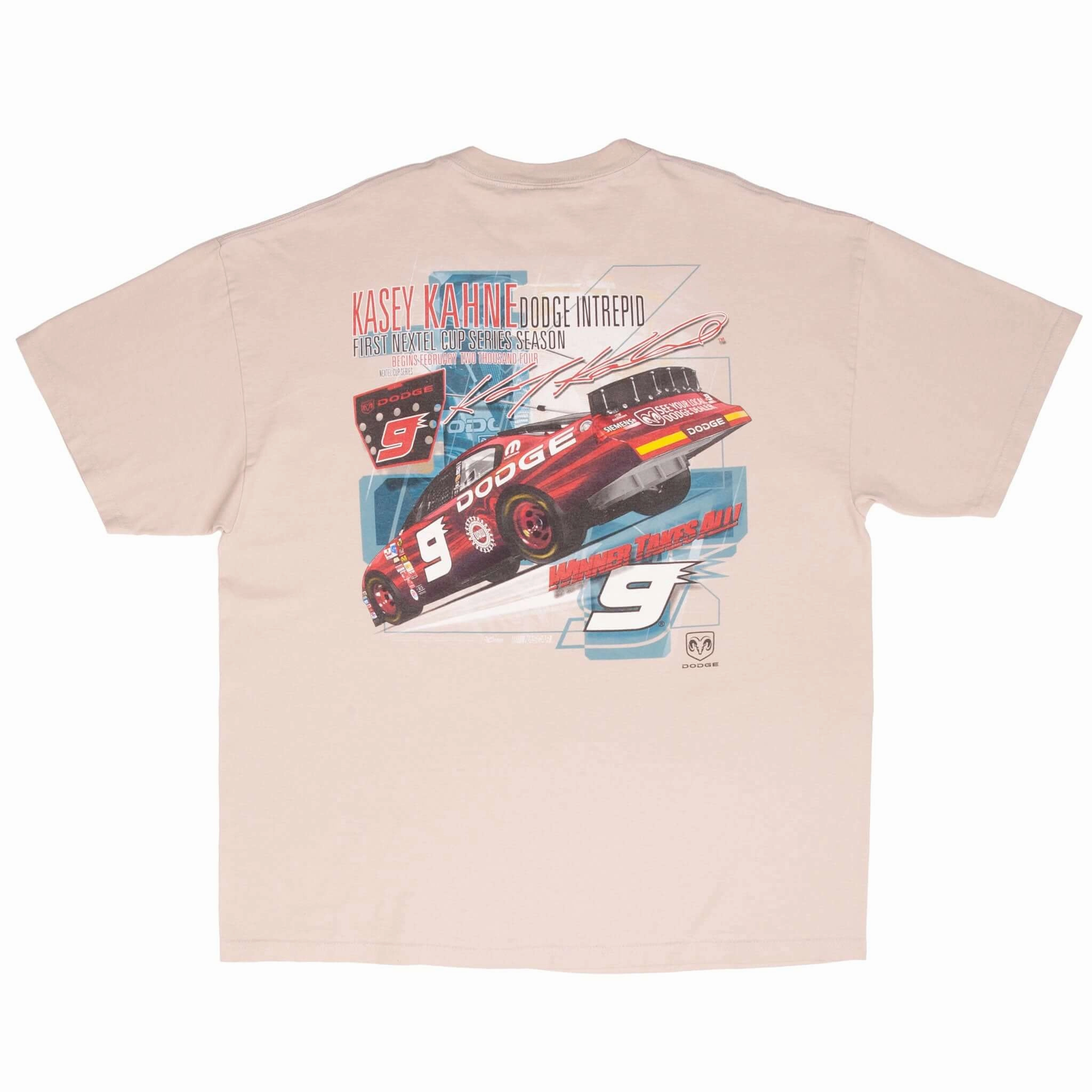 VINTAGE NASCAR KASEY KAHNE DODGE 2004 TEE SHIRT SIZE LARGE