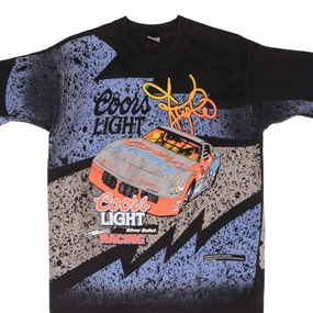 VINTAGE NASCAR KYLE PETTY COORS LIGHT ALL OVER PRINT 1995 TEE SHIRT LARGE USA