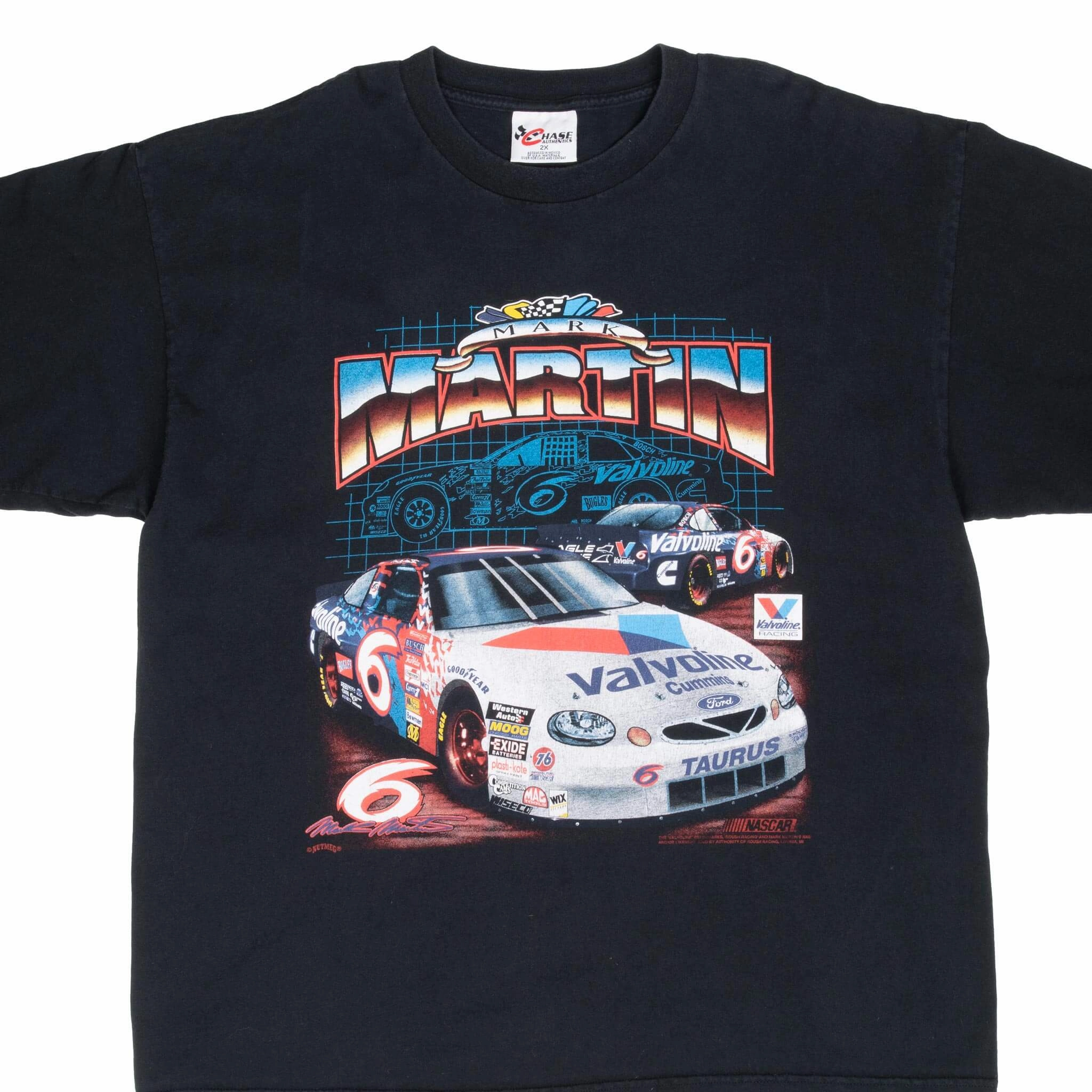VINTAGE NASCAR MARK MARTIN 1990S TEE SHIRT 2XL