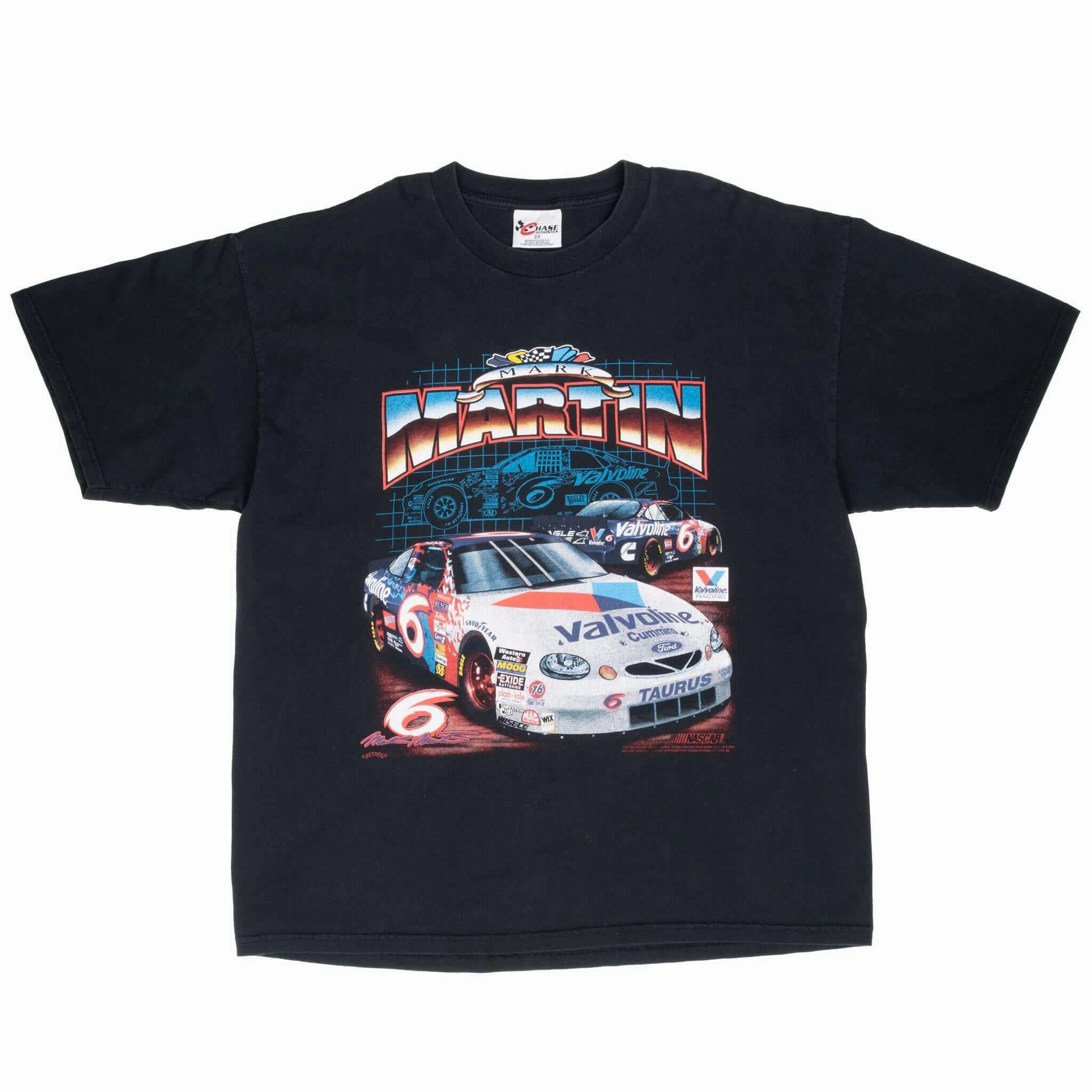 VINTAGE NASCAR MARK MARTIN 1990S TEE SHIRT 2XL