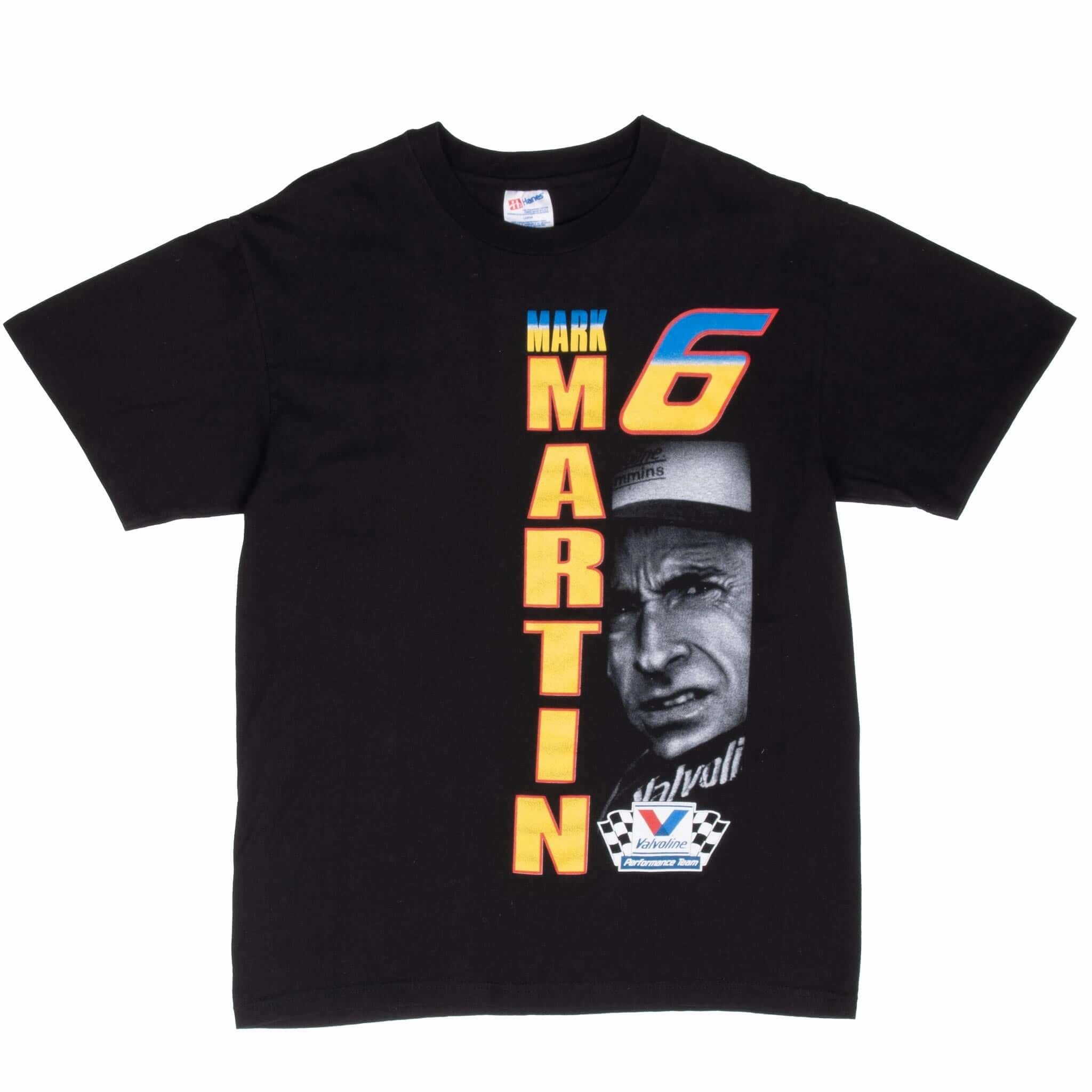 VINTAGE NASCAR MARK MARTIN 1990S TEE SHIRT MEDIUM