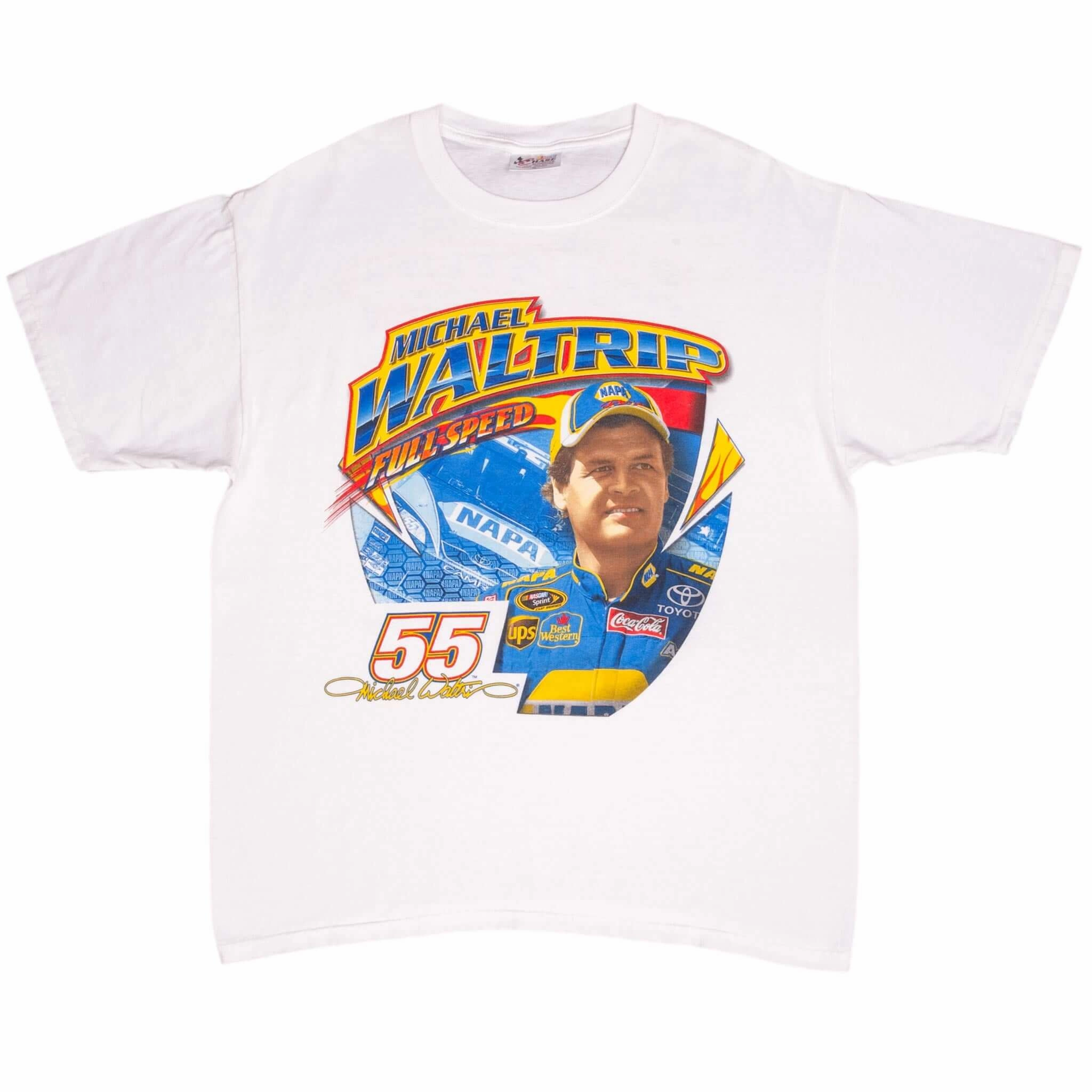 VINTAGE NASCAR MICHAEL WALTRIP 2008 TEE SHIRT SIZE XL