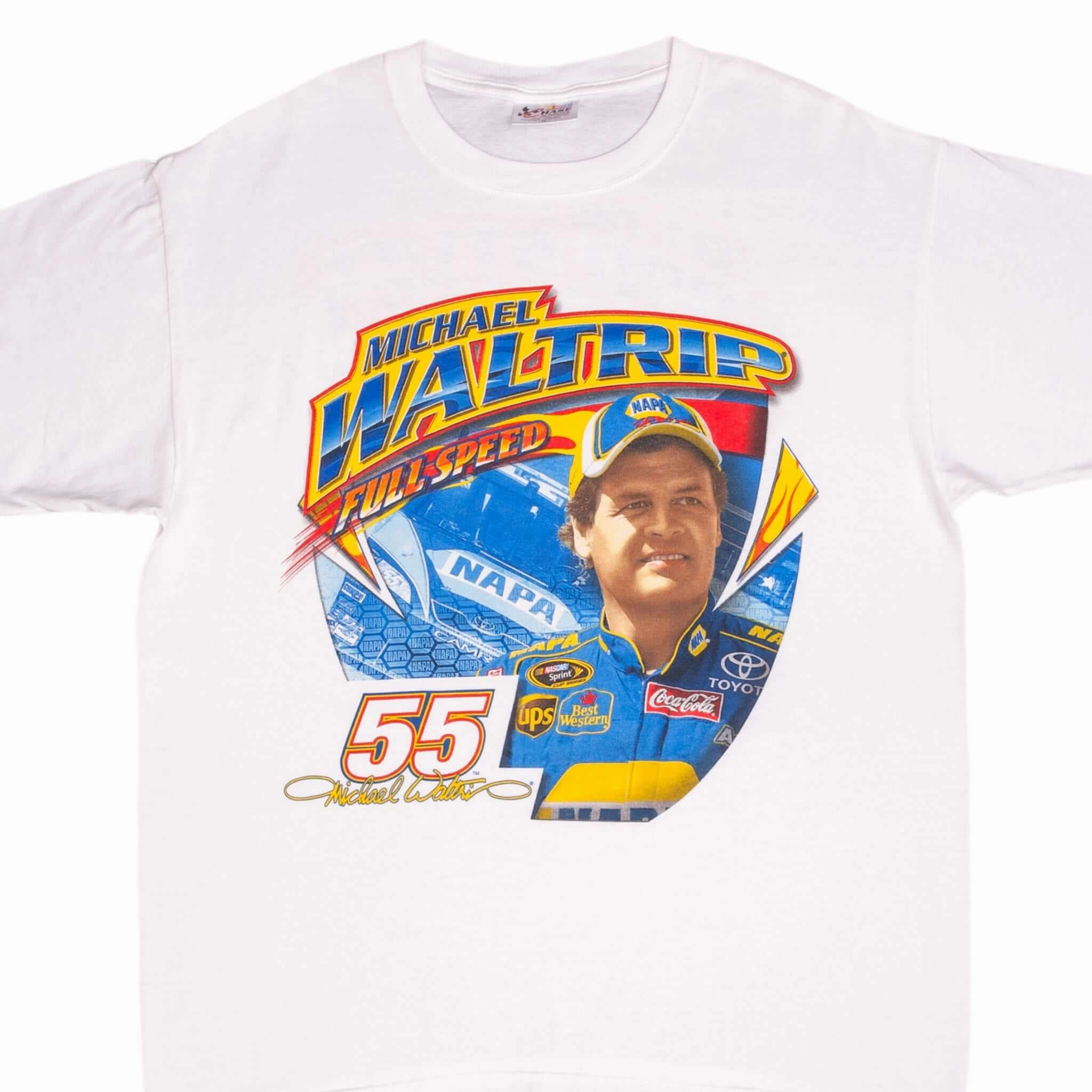 VINTAGE NASCAR MICHAEL WALTRIP 2008 TEE SHIRT SIZE XL