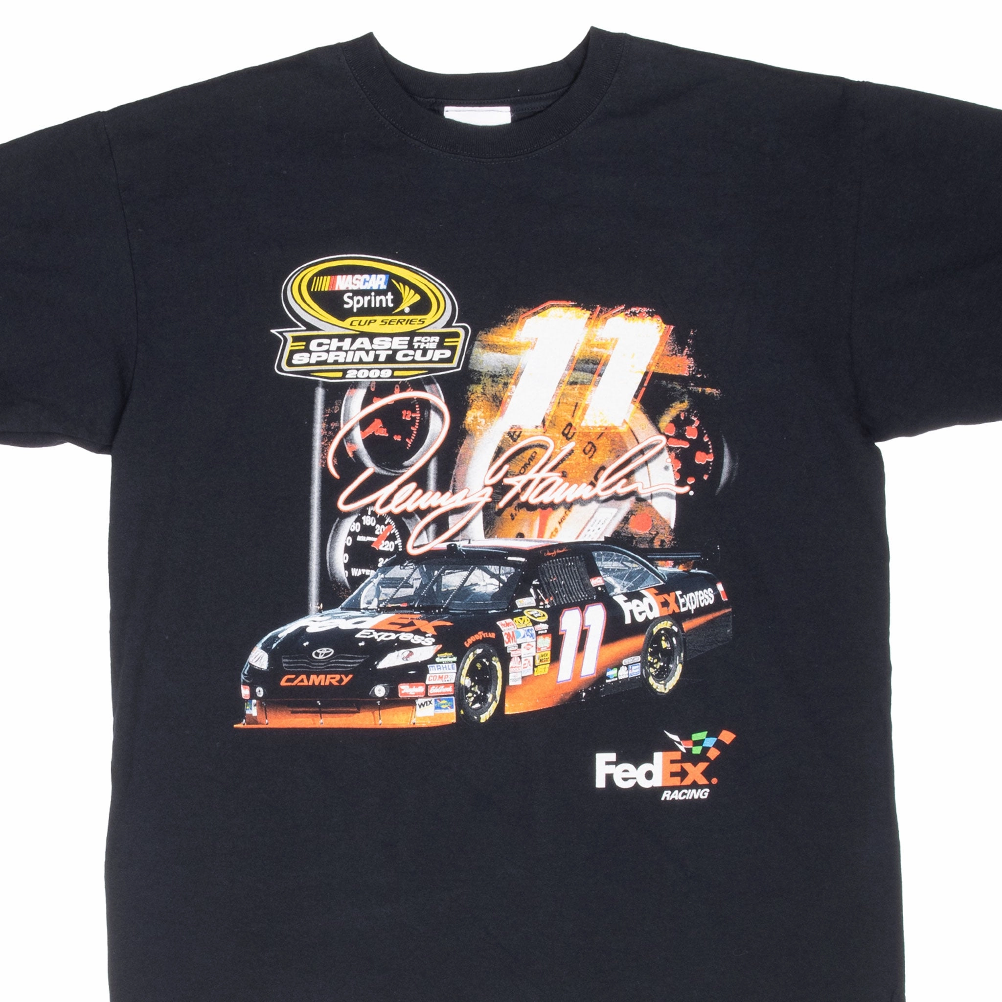 VINTAGE NASCAR RACING DENNY HAMLIN 2008 TEE SHIRT LARGE