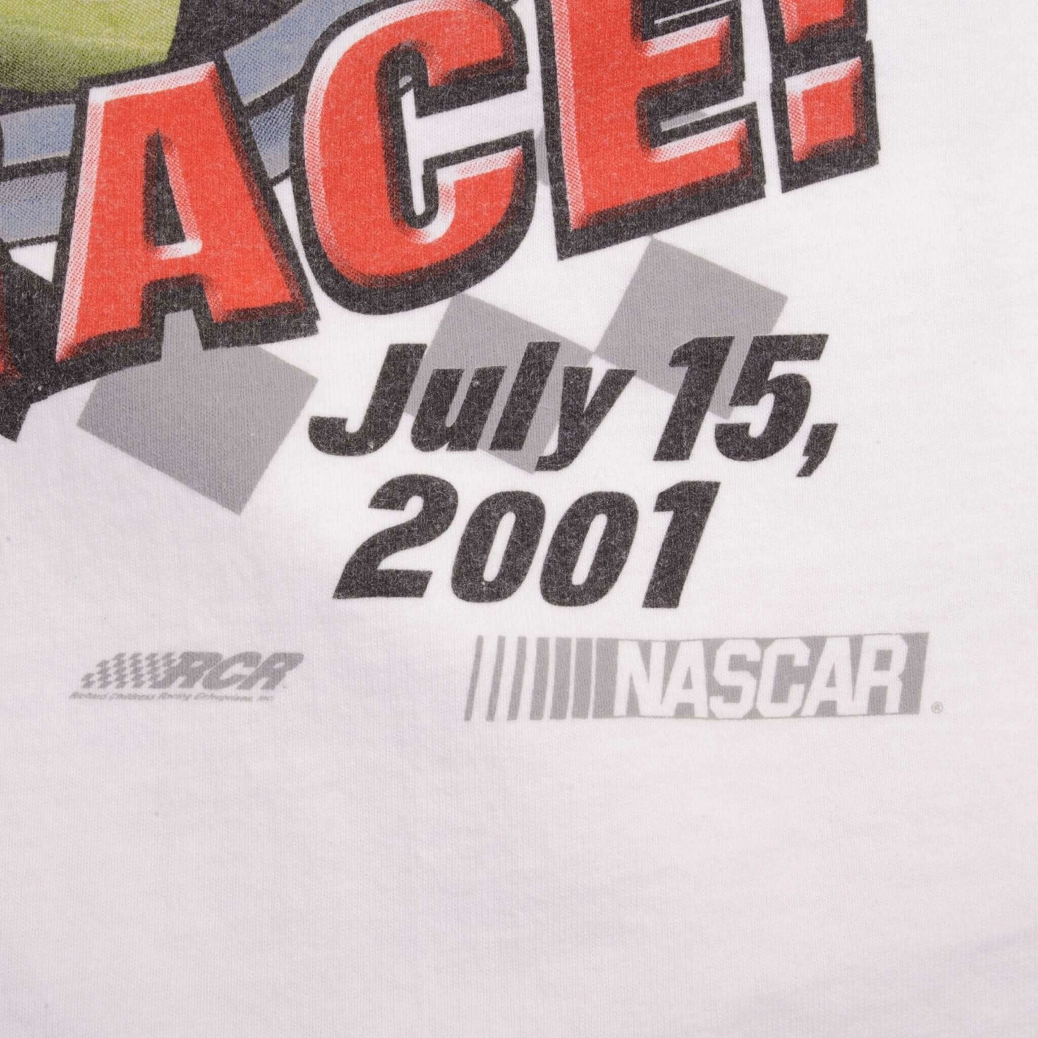 VINTAGE NASCAR RACING KEVIN HARVICK CHICAGOLAND INAUGURAL 2001 TEE SHIRT XL