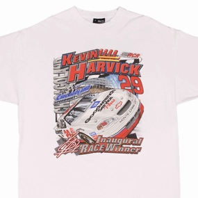 VINTAGE NASCAR RACING KEVIN HARVICK CHICAGOLAND INAUGURAL 2001 TEE SHIRT XL