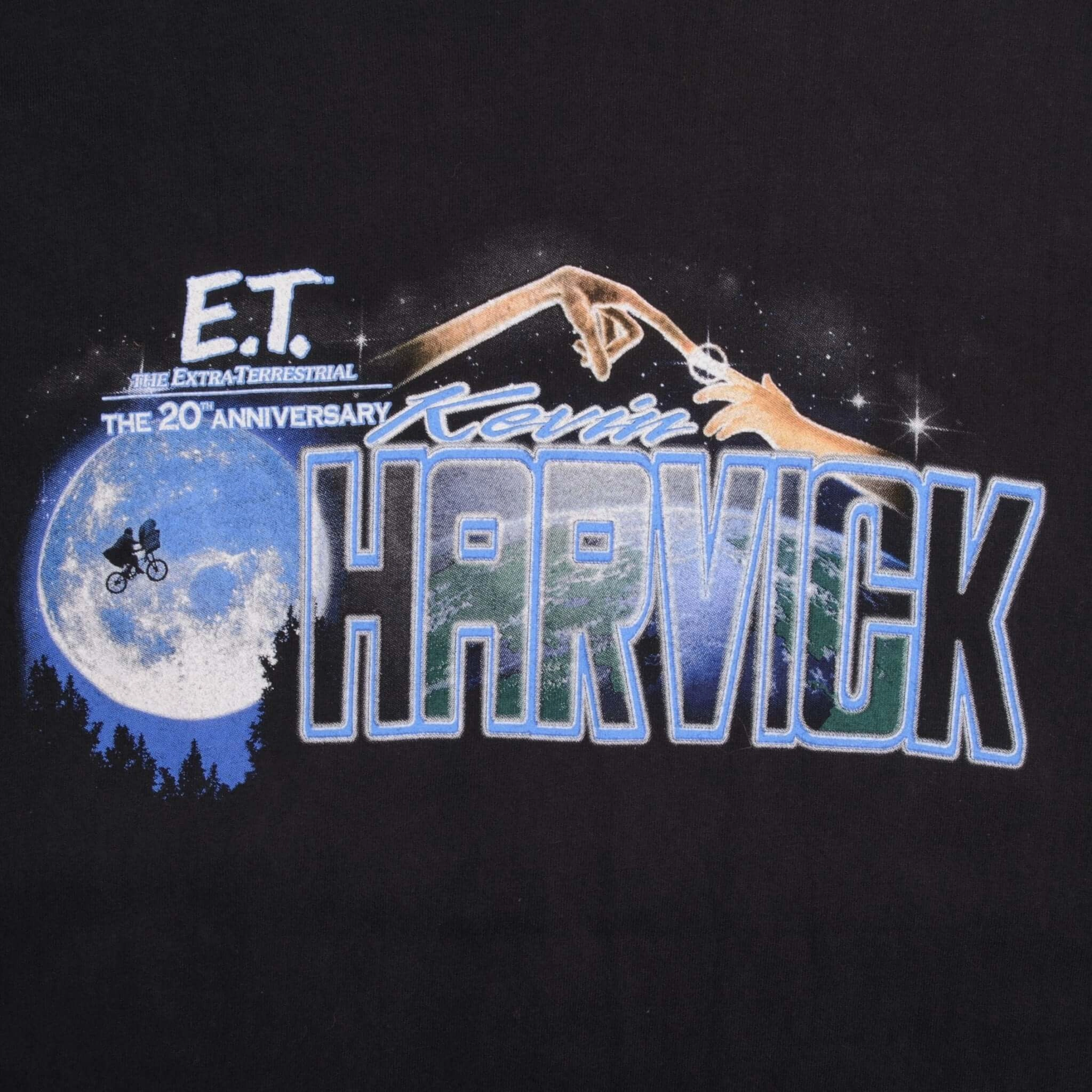 VINTAGE NASCAR RACING KEVIN HARVICK E.T. TEE SHIRT 1990S SIZE LARGE