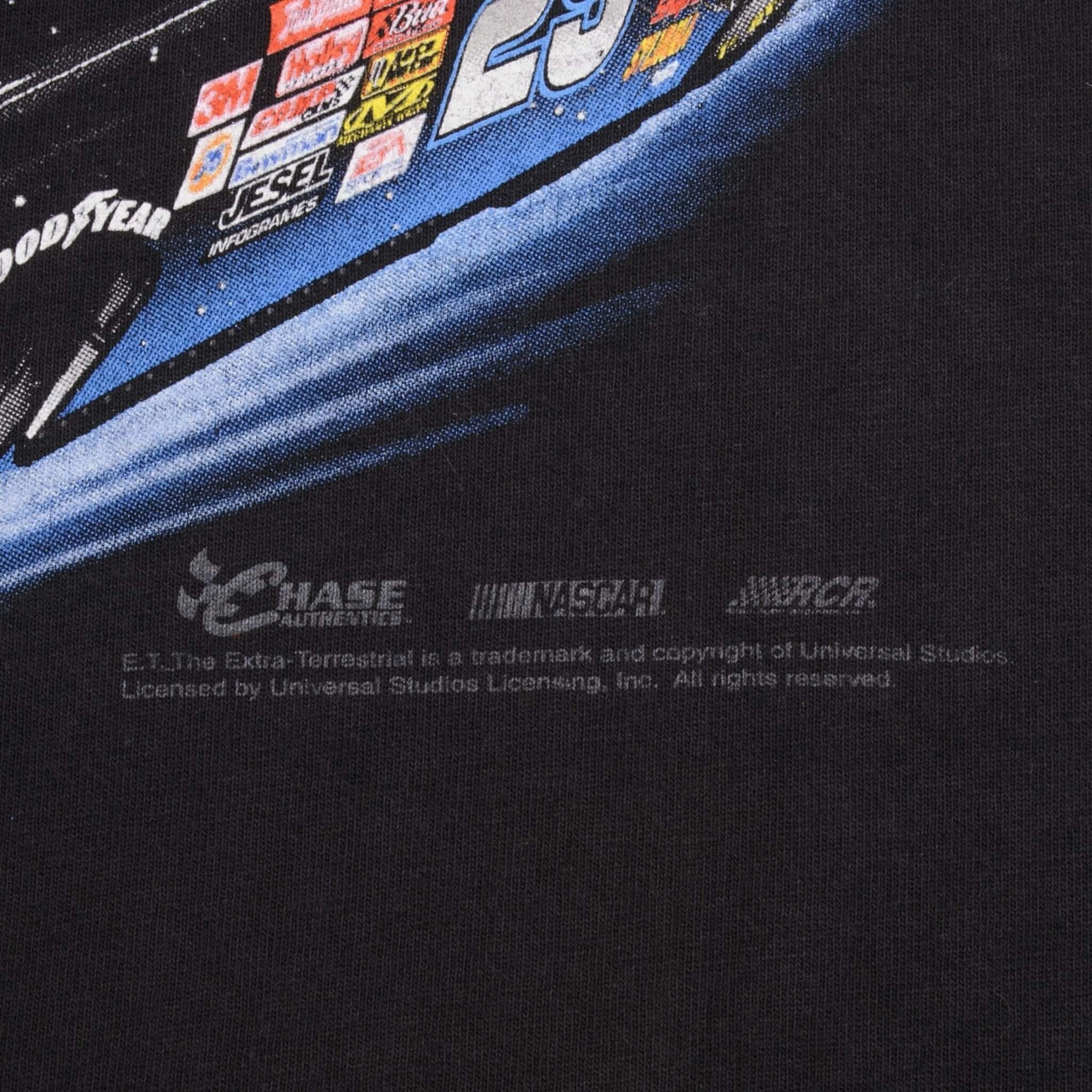VINTAGE NASCAR RACING KEVIN HARVICK E.T. TEE SHIRT 1990S SIZE LARGE