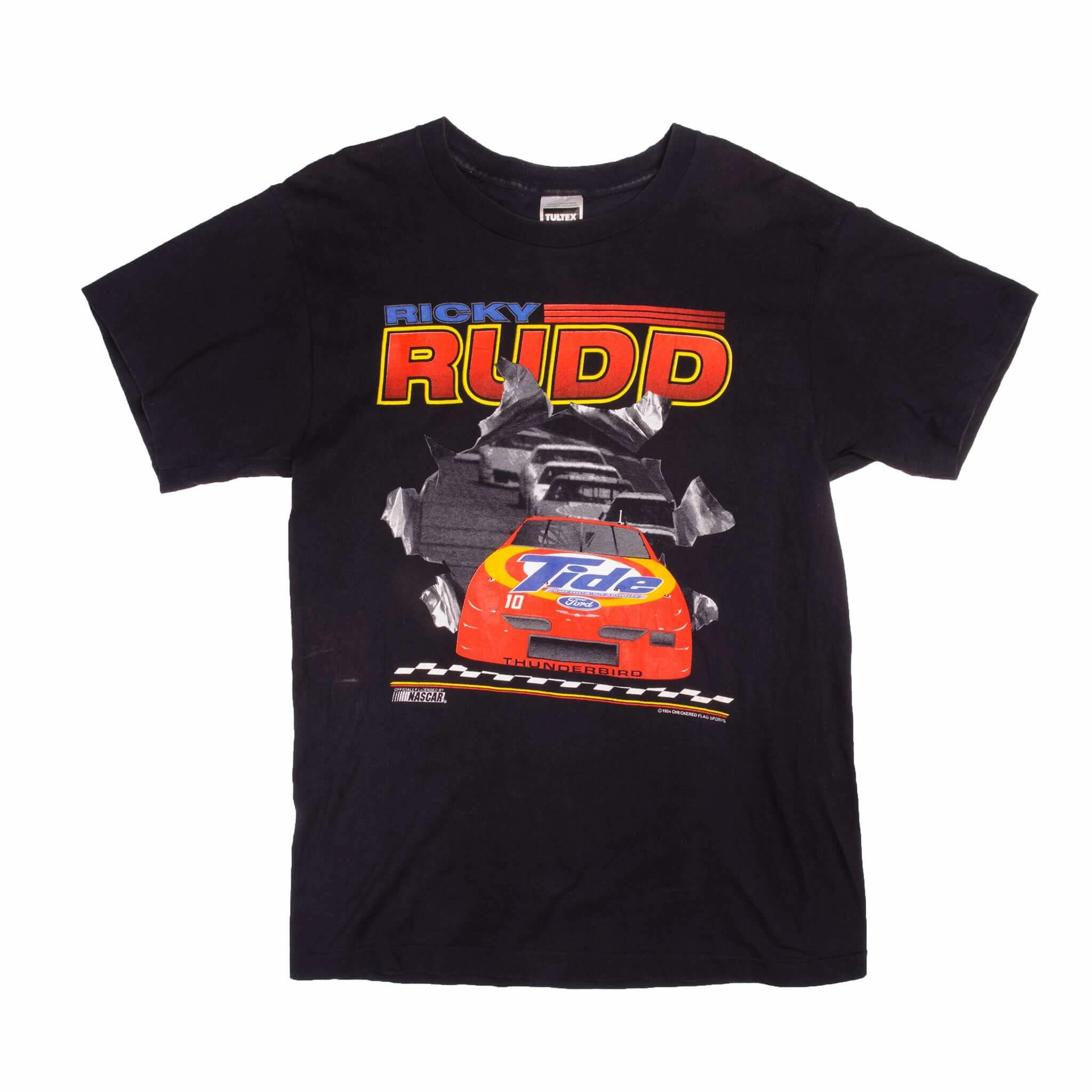 VINTAGE NASCAR RICKY RUDD THUNDERBIRD TEE SHIRT 1994 SIZE LARGE