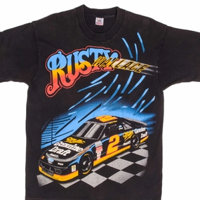 VINTAGE NASCAR RUSTY WALLACE 1990S TEE SHIRT SIZE LARGE