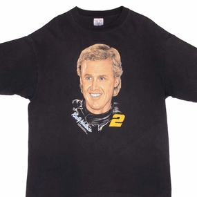 VINTAGE NASCAR RUSTY WALLACE #2 1990S TEE SHIRT SIZE XL MADE IN USA
