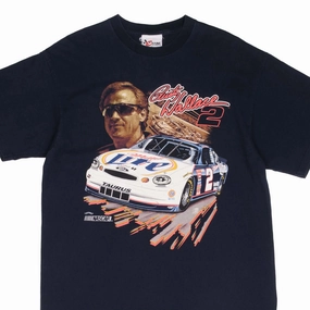 VINTAGE NASCAR RUSTY WALLACE MILLER LITE 1990S TEE SHIRT SIZE LARGE