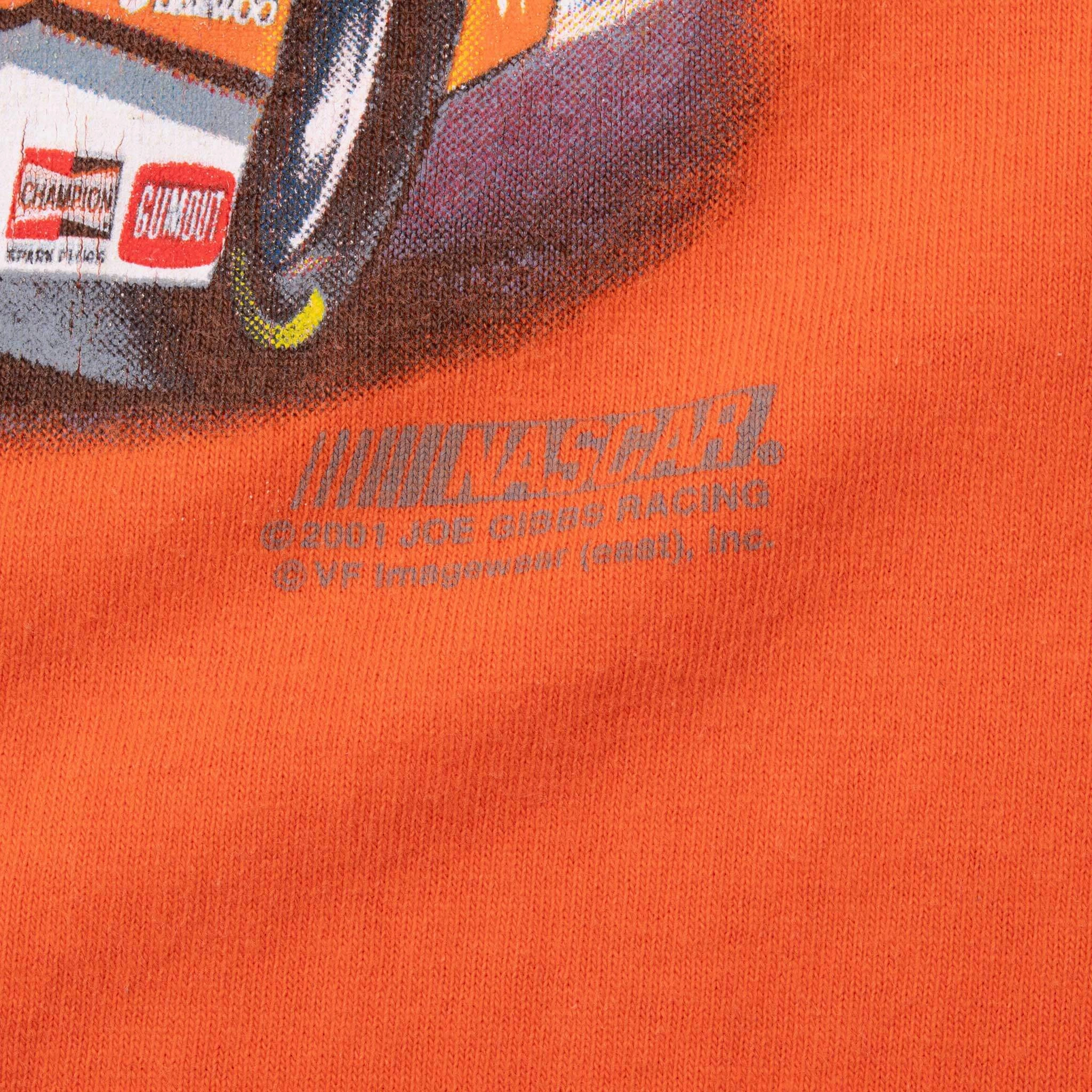 VINTAGE NASCAR TONY STEWART RUSHVILLE ROCKET 2001 TEE SHIRT XL