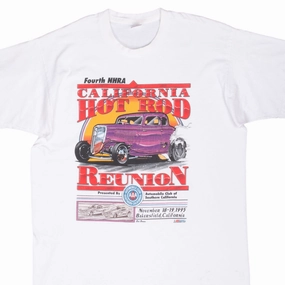 VINTAGE NHRA HOT ROD REUNION BAKERSFIELD 1995 TEE SHIRT XL MADE IN USA