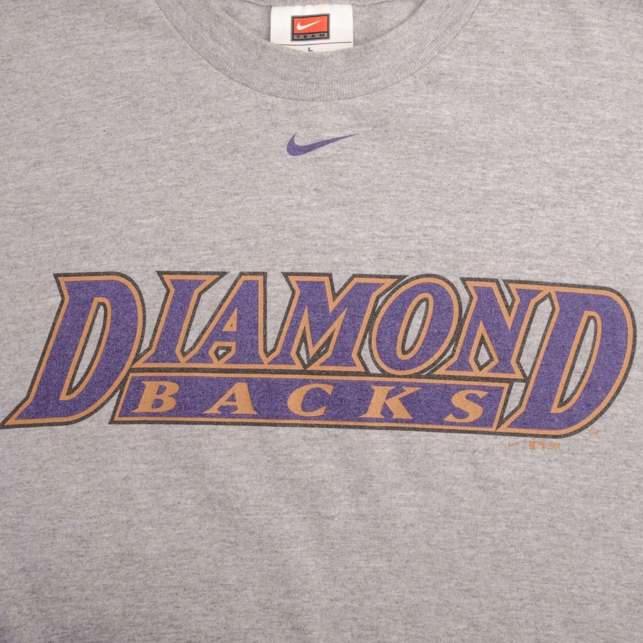 VINTAGE NIKE CENTER SWOOSH MLB ARIZONA DIAMONDBACKS TEE SHIRT 2004 SIZE LARGE