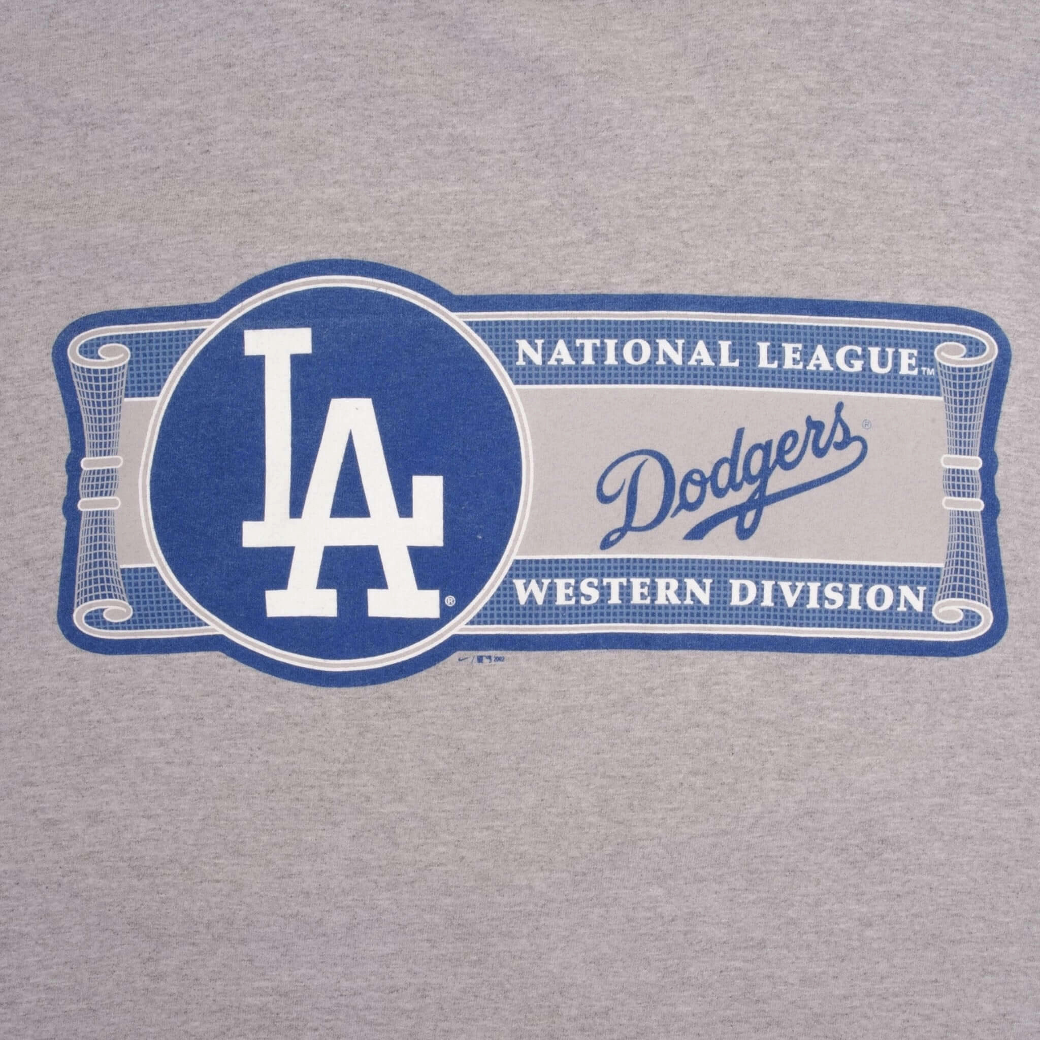 VINTAGE NIKE CENTER SWOOSH MLB LOS ANGELES DODGERS TEE SHIRT 2002 SIZE XL