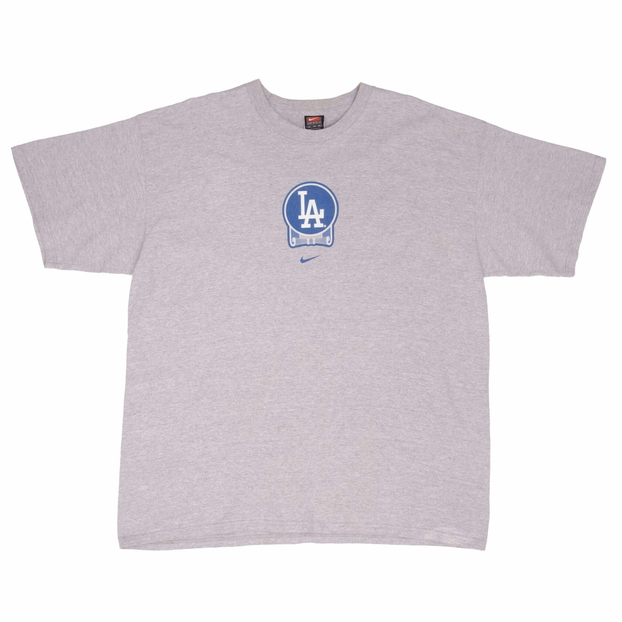 VINTAGE NIKE CENTER SWOOSH MLB LOS ANGELES DODGERS TEE SHIRT 2002 SIZE XL