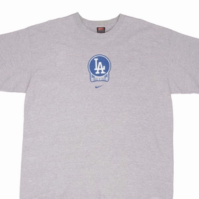 VINTAGE NIKE CENTER SWOOSH MLB LOS ANGELES DODGERS TEE SHIRT 2002 SIZE XL