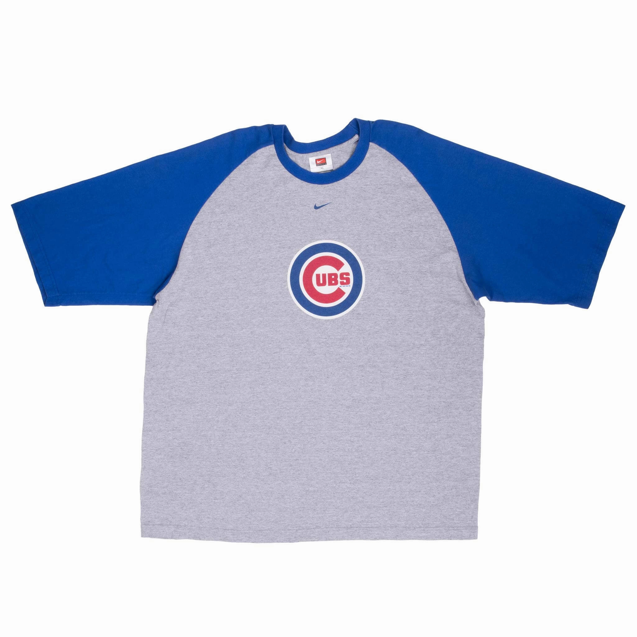 VINTAGE NIKE MLB CHICAGO CUBS 2004 RAGLAN TEE SHIRT SIZE XL