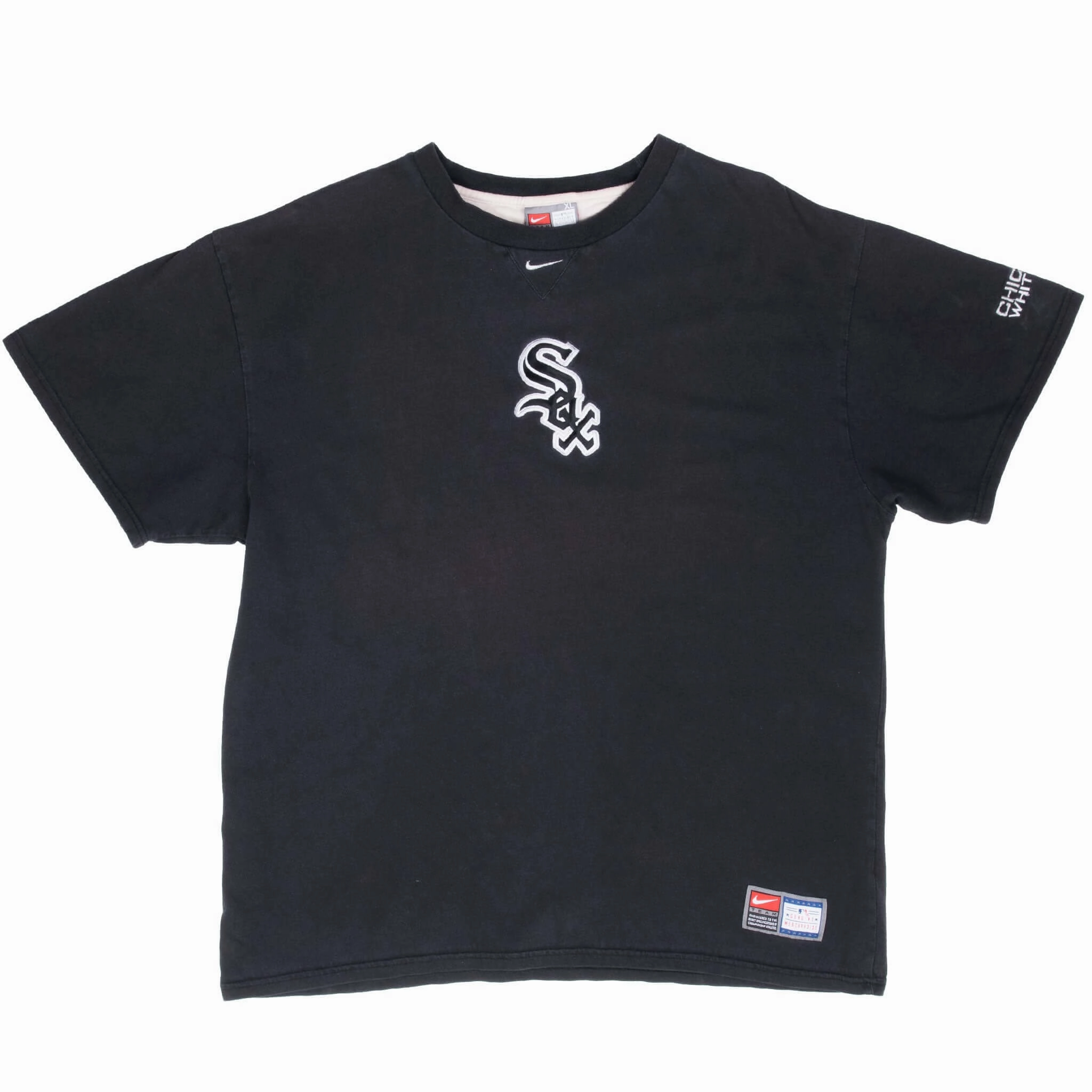 VINTAGE NIKE MLB CHICAGO WHITE SOX EMBROIDERED TEE SHIRT 2000S XL