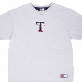 VINTAGE NIKE MLB TEXAS RANGER EMBROIDERED TEE SHIRT 1990S 2XL
