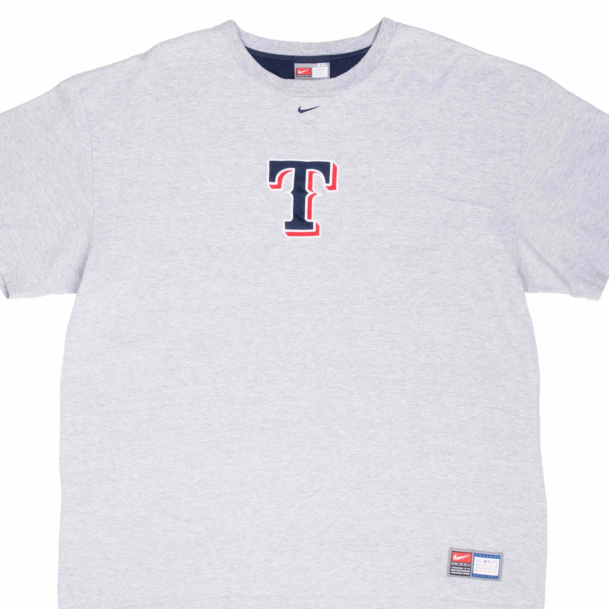 VINTAGE NIKE MLB TEXAS RANGER EMBROIDERED TEE SHIRT 1990S 2XL