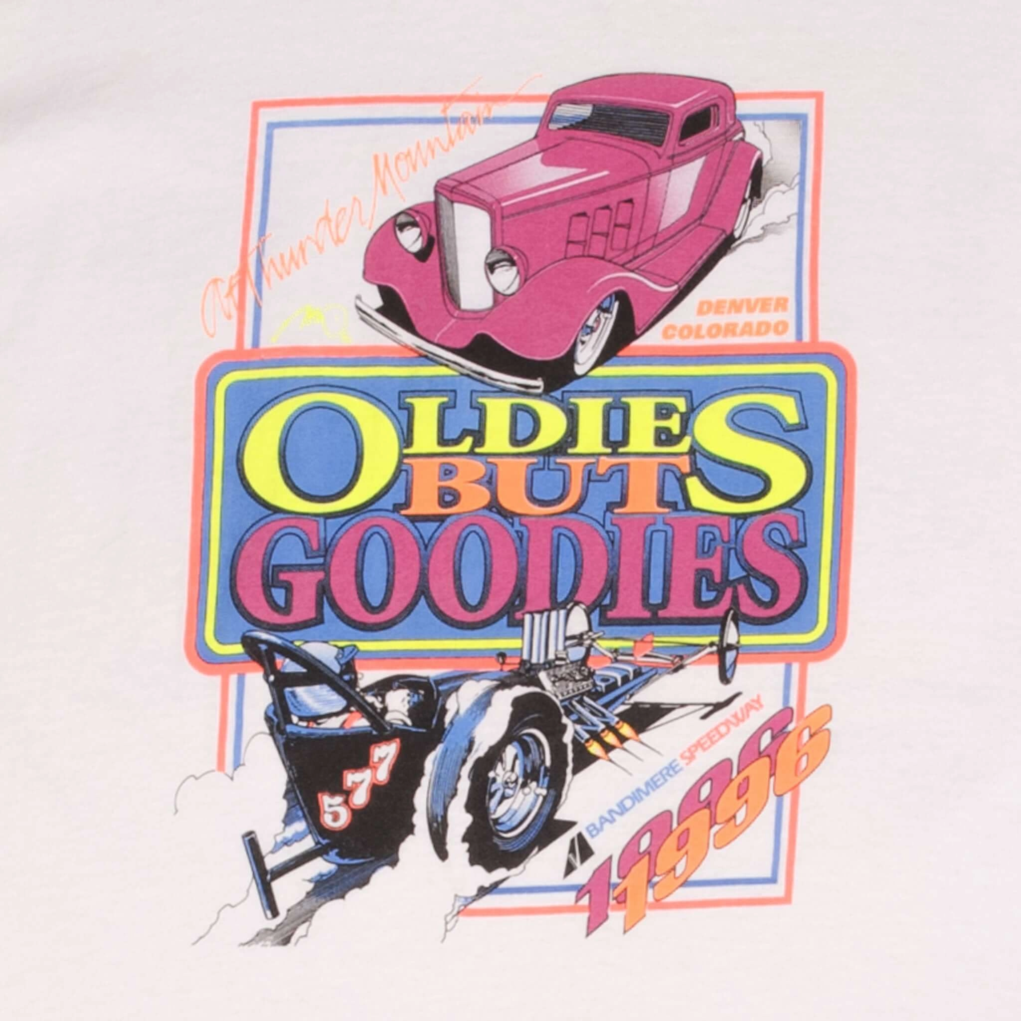 VINTAGE OLDIES BUT GOODIES CAR TEE SHIRT 1996 SIZE XL