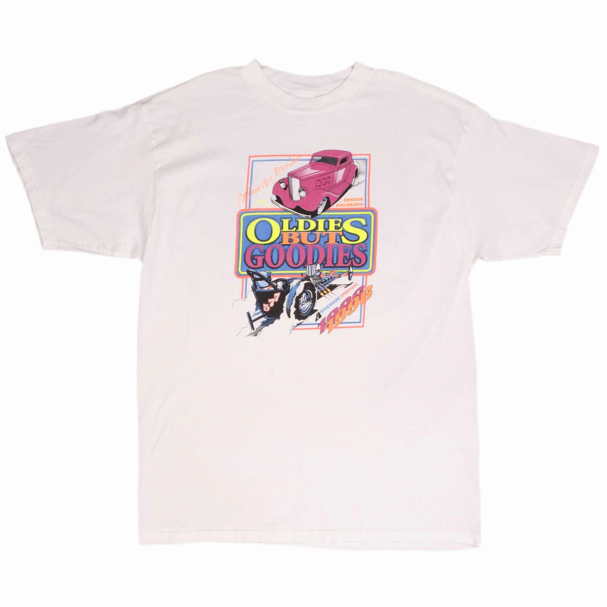 VINTAGE OLDIES BUT GOODIES CAR TEE SHIRT 1996 SIZE XL