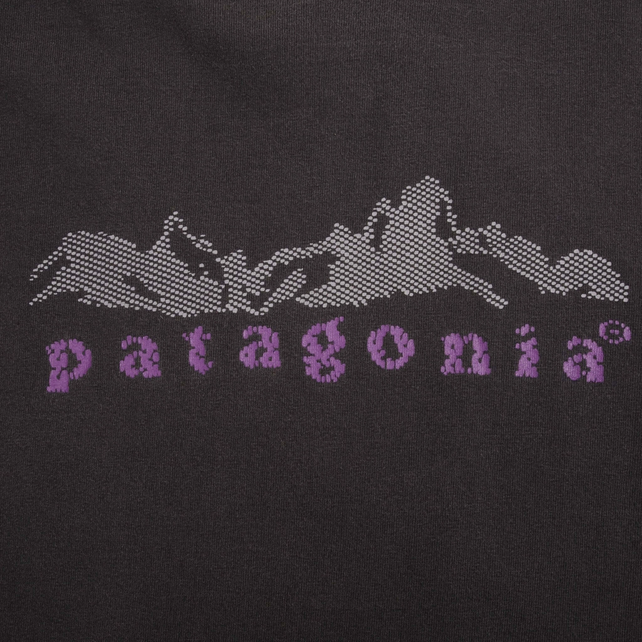 VINTAGE PATAGONIA BLACK TEE SHIRT 1990S SIZE MEDIUM MADE IN USA