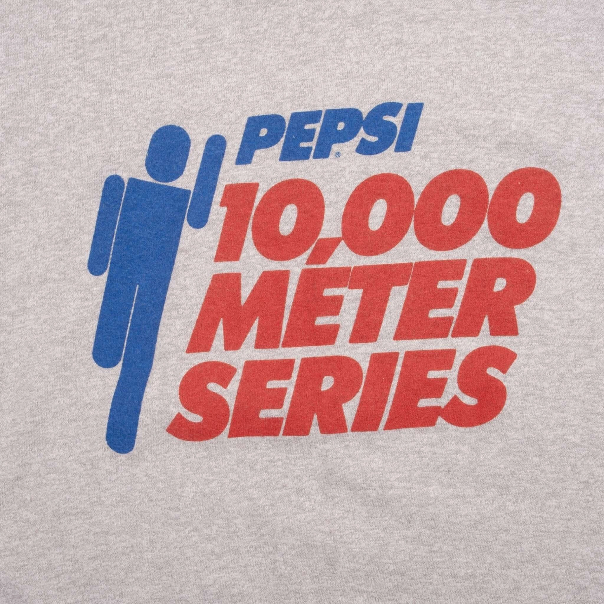VINTAGE PEPSI COLA 10,000 METER SERIES TEE SHIRT 1980S SIZE SMALL MADE IN USA