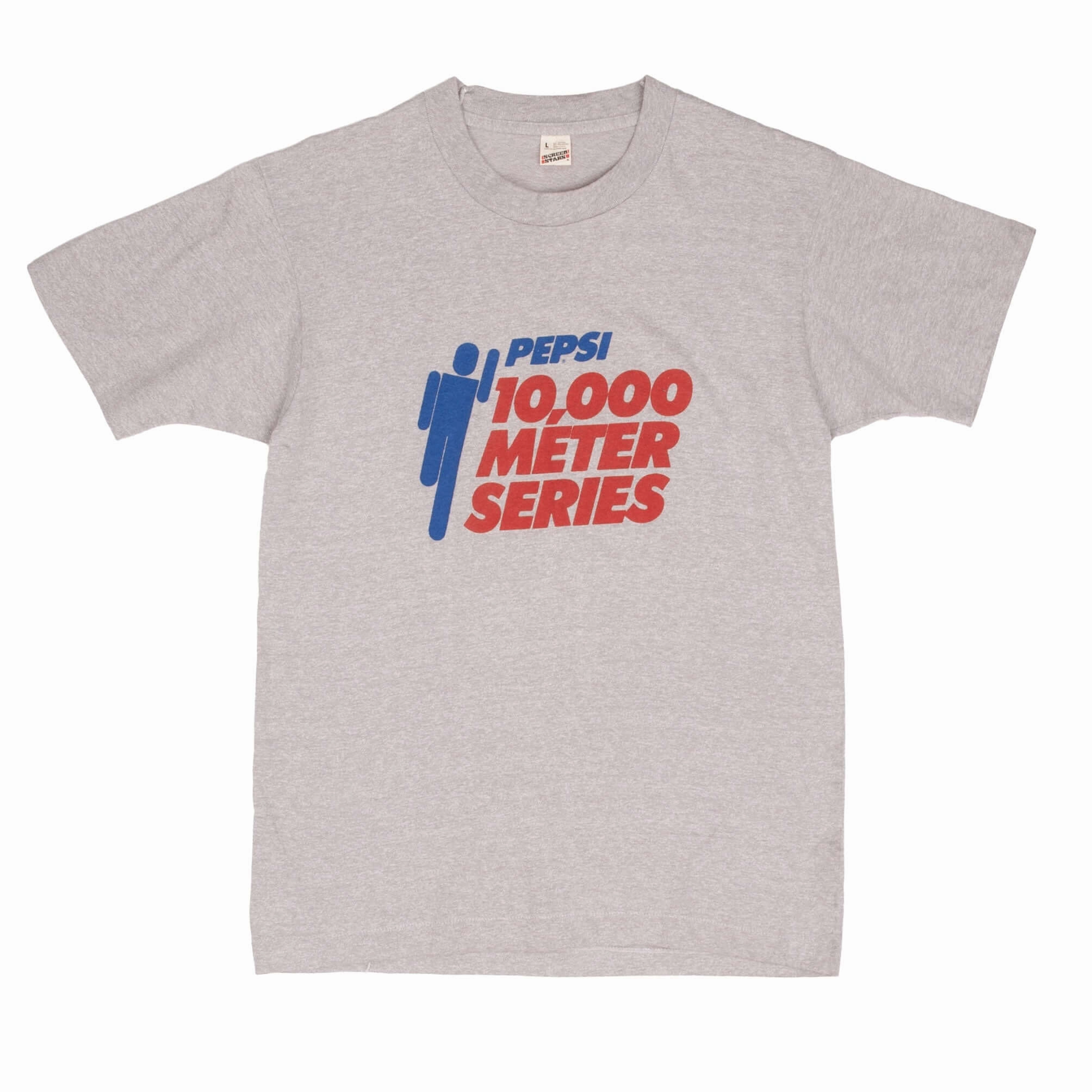VINTAGE PEPSI COLA 10,000 METER SERIES TEE SHIRT 1980S SIZE SMALL MADE IN USA