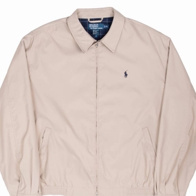 VINTAGE POLO RALPH LAUREN BEIGE HARRINGTON GOLF JACKET 1990S XL