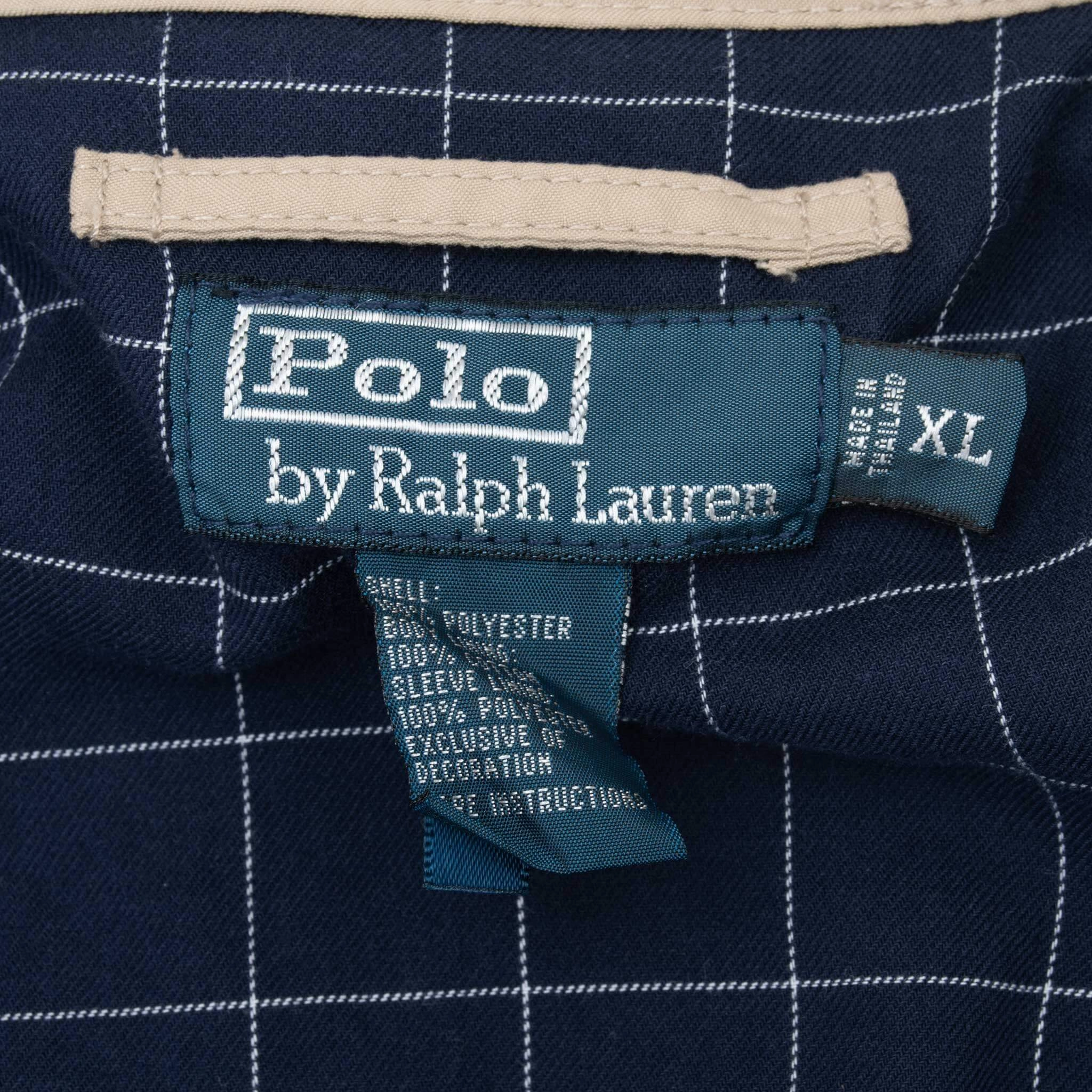 VINTAGE POLO RALPH LAUREN BEIGE HARRINGTON GOLF JACKET 1990S XL
