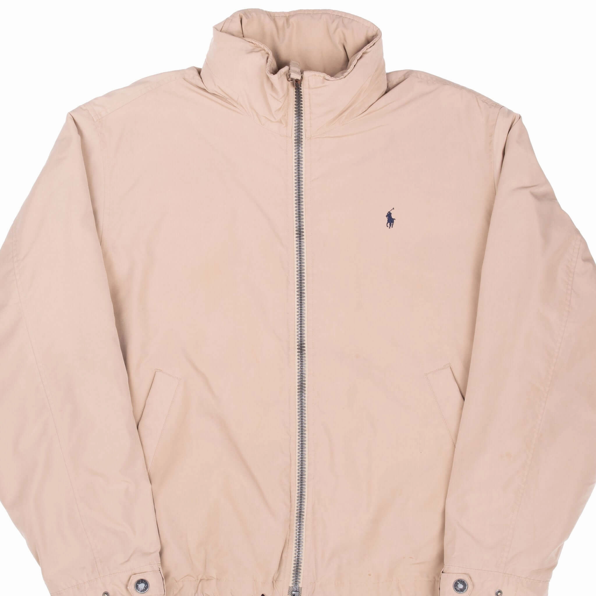 VINTAGE POLO RALPH LAUREN BEIGE JACKET 1990S LARGE