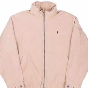 VINTAGE POLO RALPH LAUREN BEIGE JACKET 1990S LARGE