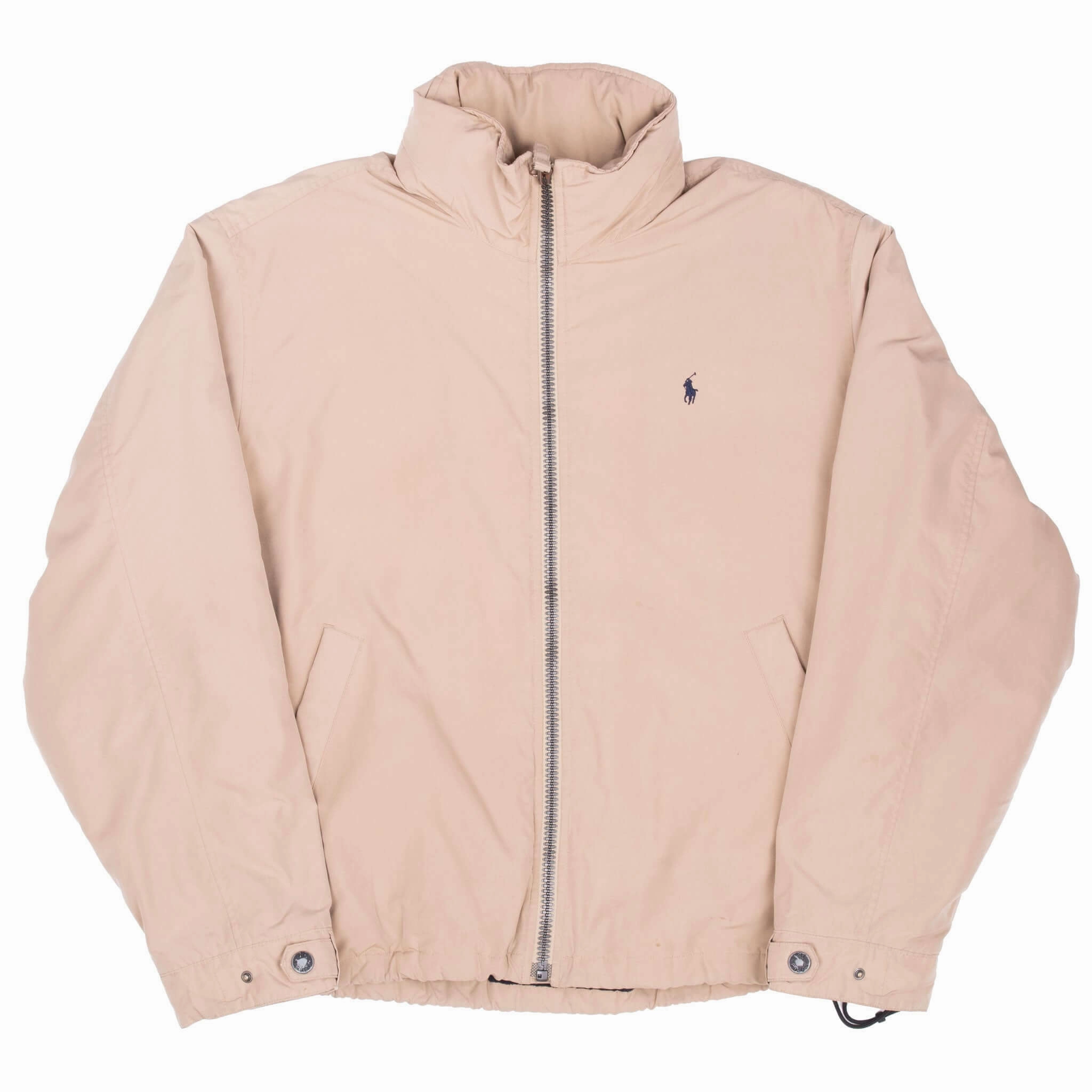 VINTAGE POLO RALPH LAUREN BEIGE JACKET 1990S LARGE