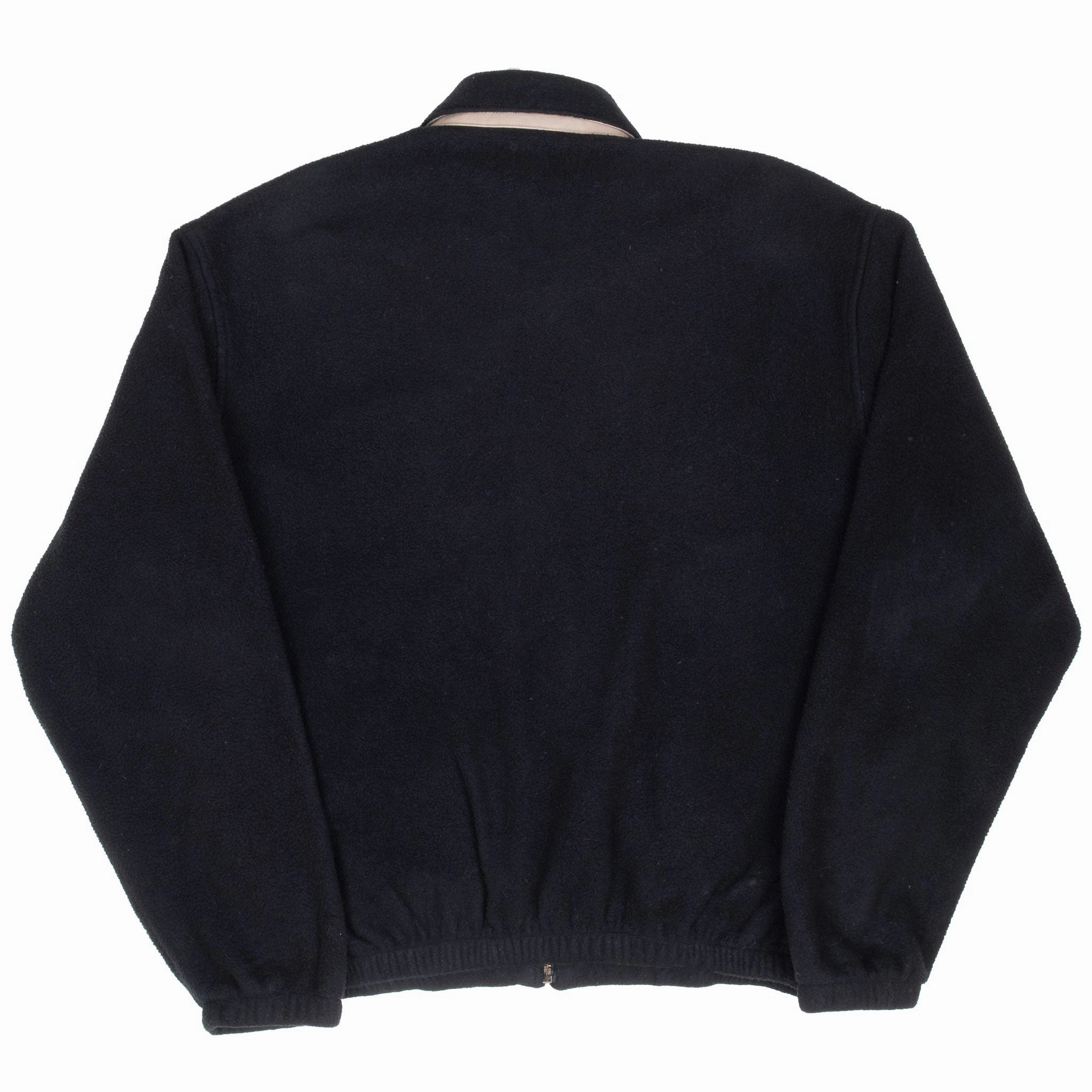 VINTAGE POLO RALPH LAUREN BLACK FLEECE GOLF JACKET 1990S SMALL MADE IN USA