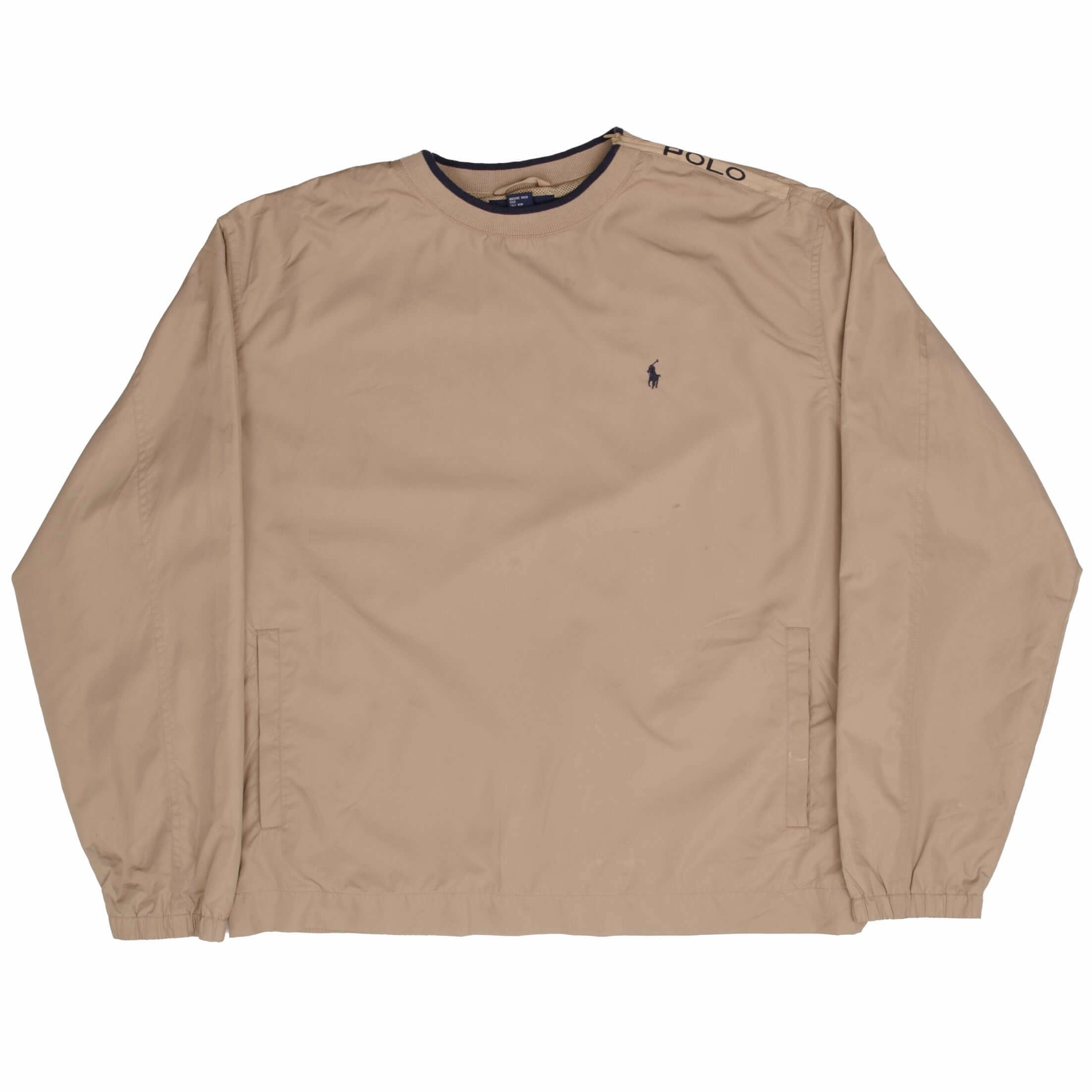 VINTAGE POLO RALPH LAUREN GOLF WINDBREAKER PULLOVER JACKET 1990S SIZE LARGE