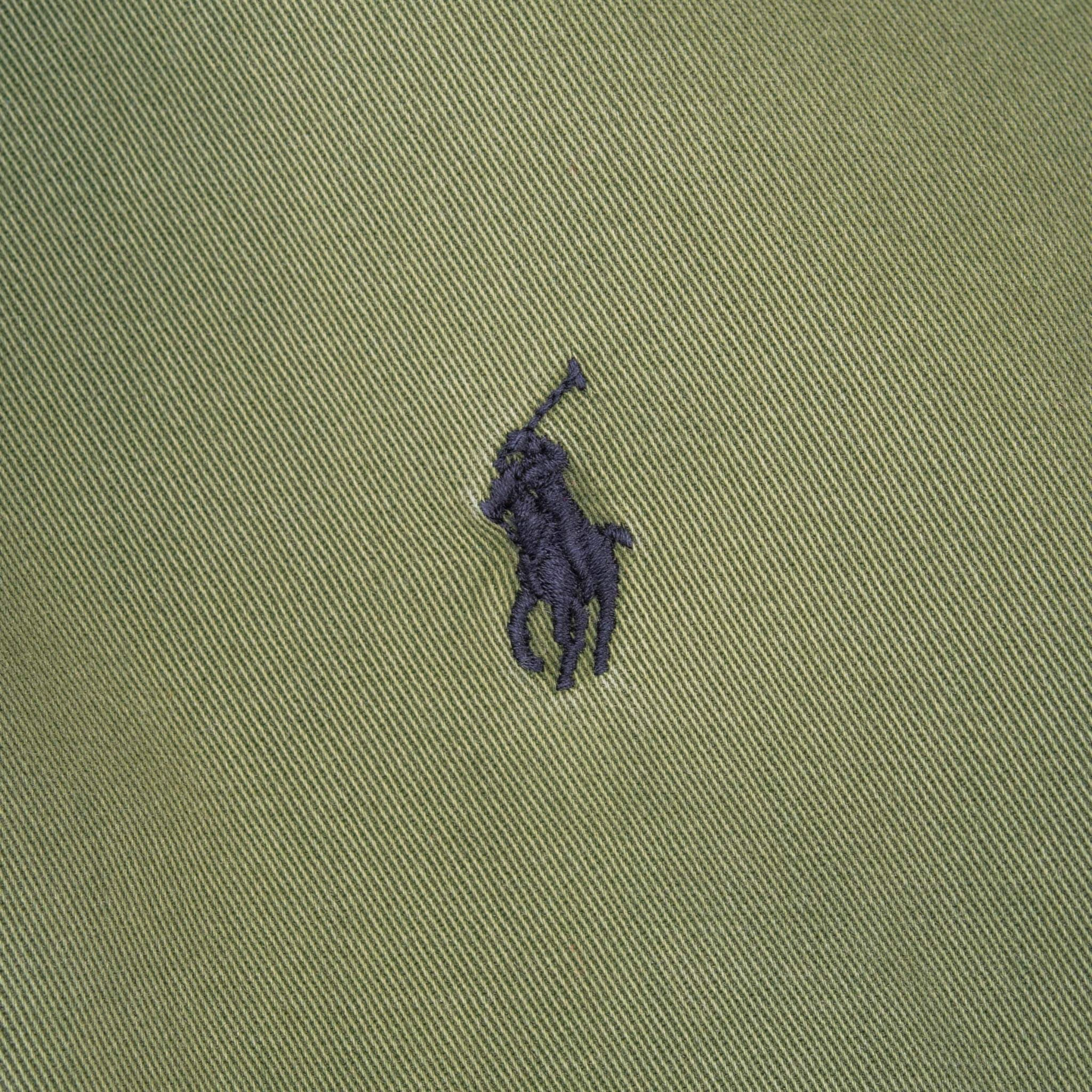VINTAGE POLO RALPH LAUREN OLIVE GREEN HARRINGTON GOLF JACKET 1990S LARGE