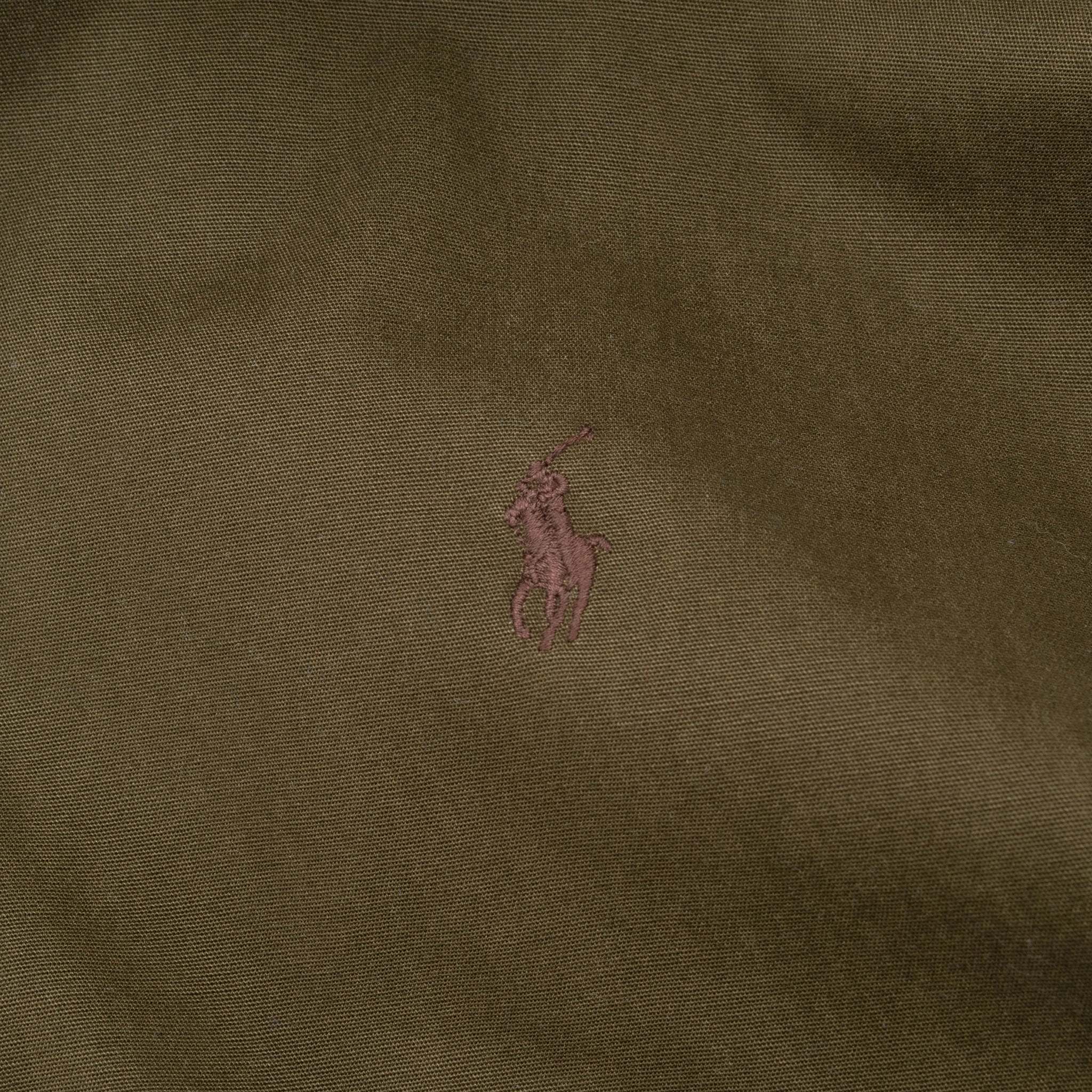 VINTAGE POLO RALPH LAUREN OLIVE GREEN HARRINGTON GOLF JACKET 1990S XL