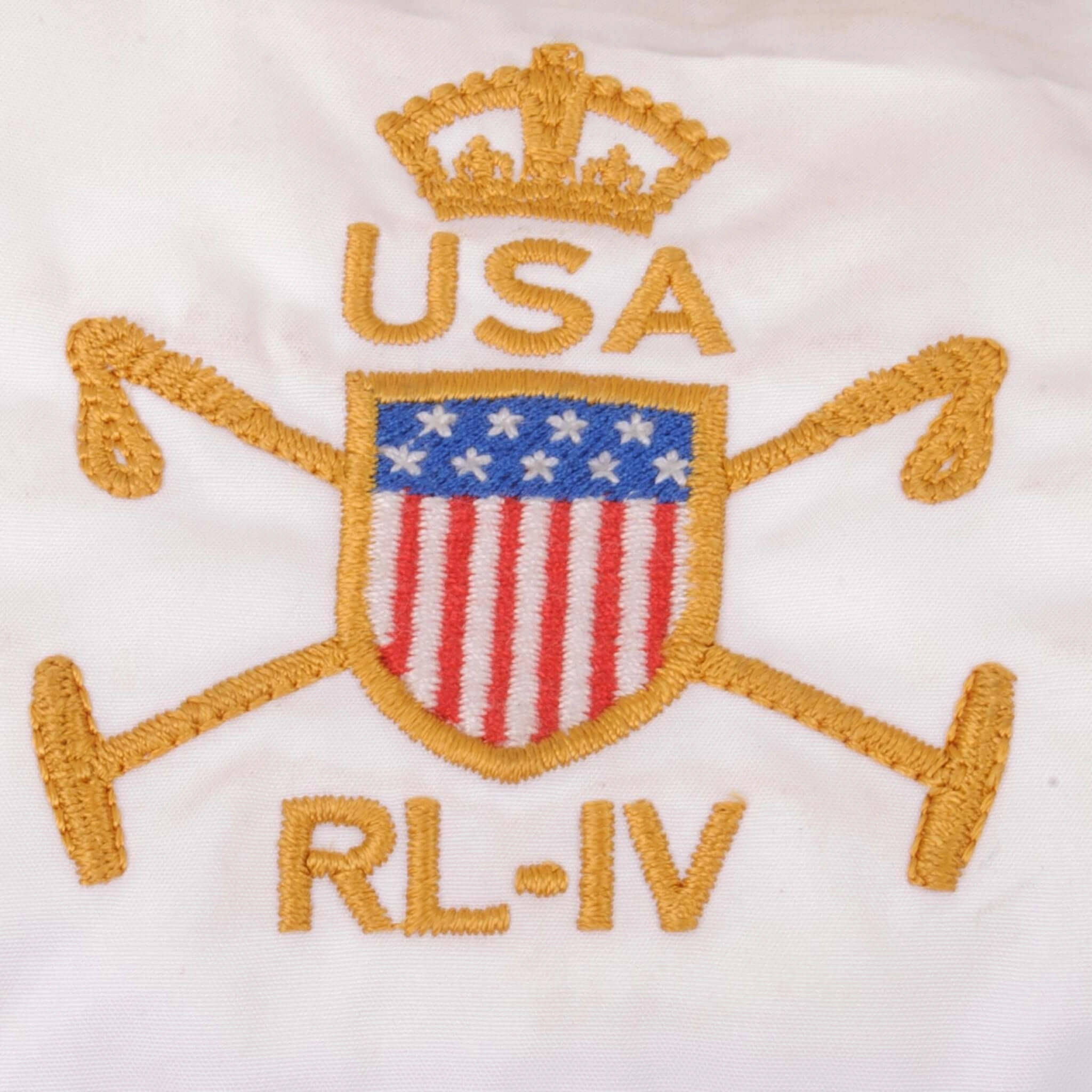 VINTAGE POLO RALPH LAUREN VEST DOWN PUFFER JACKET WHITE LARGE