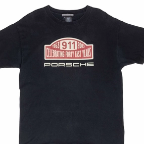 VINTAGE PORSCHE 911 40TH ANNIVERSARY TEE SHIRT 2003 LARGE MADE IN USA