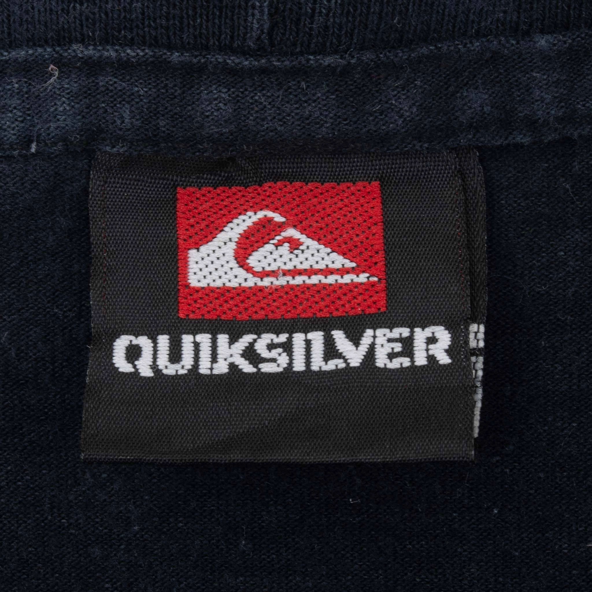 VINTAGE QUICKSILVER AUSTRALIA BLACK TEE SHIRT 2000S LARGE
