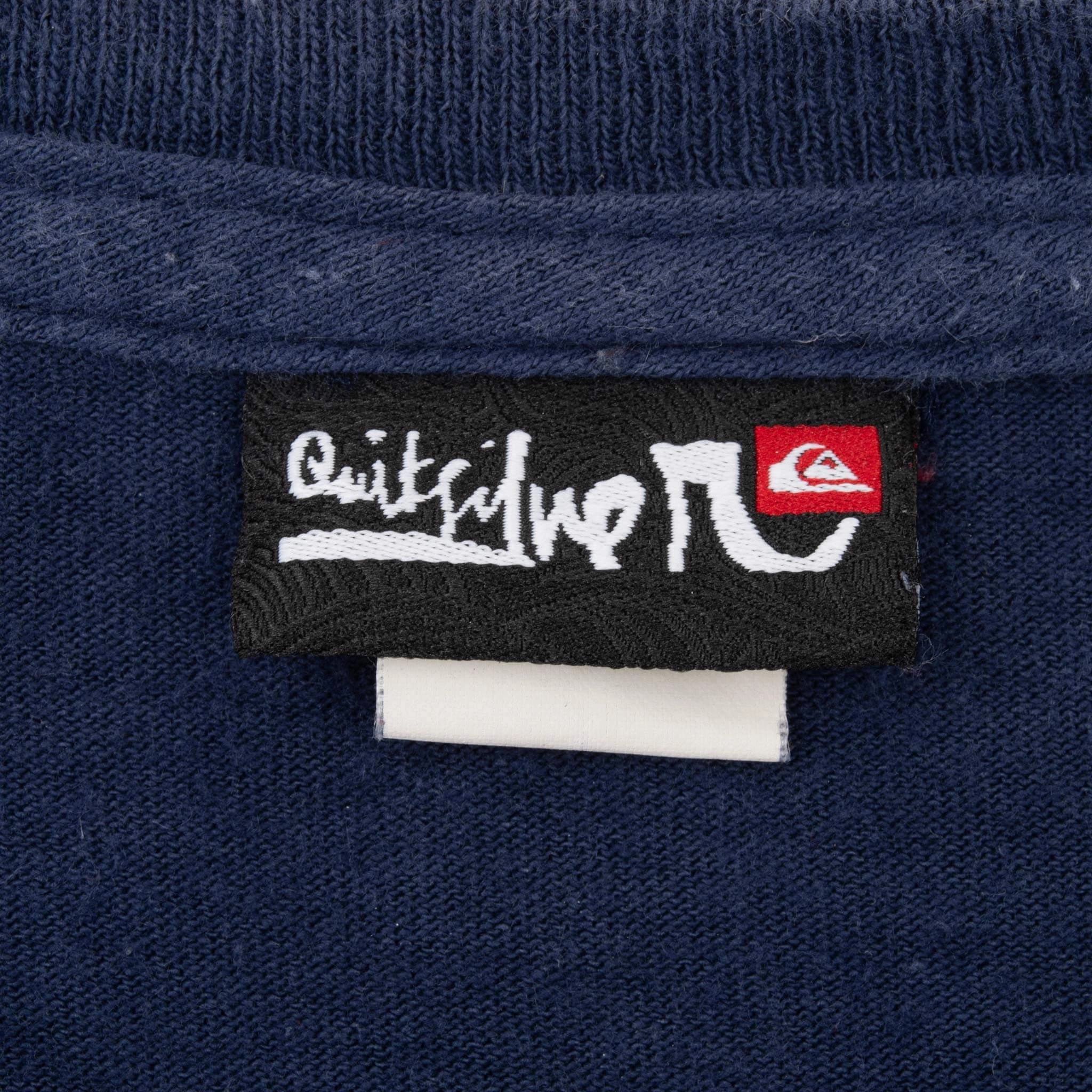 VINTAGE QUICKSILVER BLUE SURF TEE SHIRT 2000S LARGE